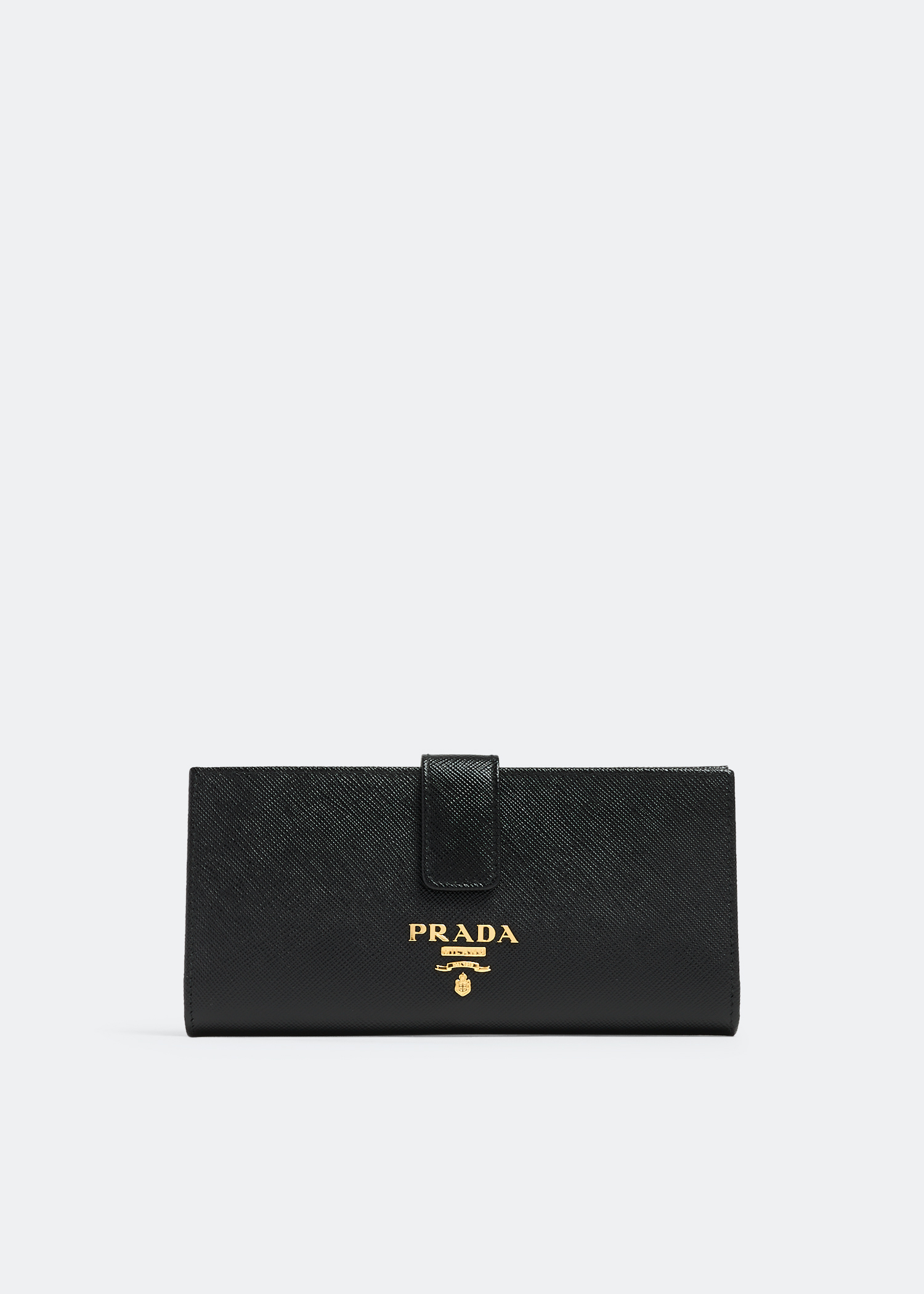 Large saffiano leather wallet prada best sale