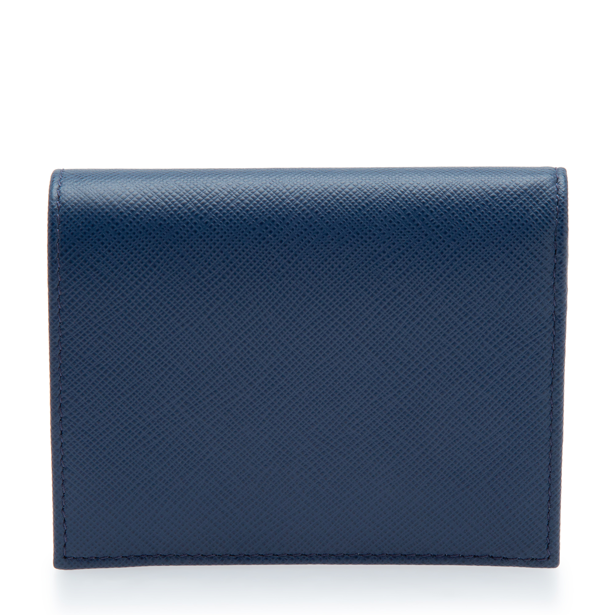 

Small Saffiano leather wallet, Blue