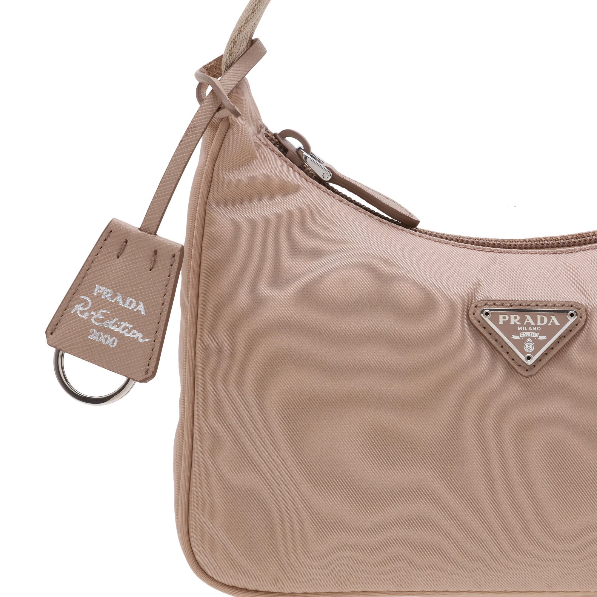 

Nylon mini bag, Beige