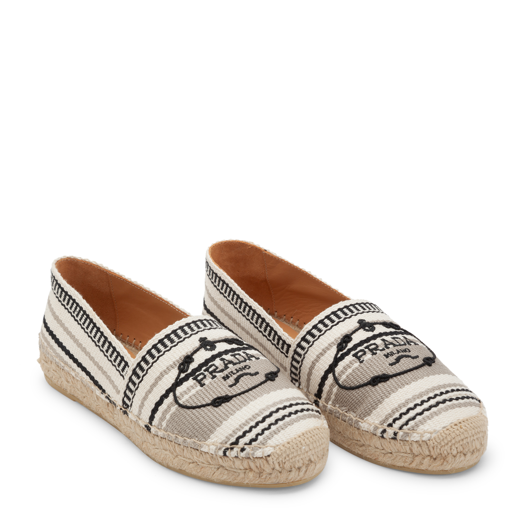 

Fabric tape espadrilles, Black