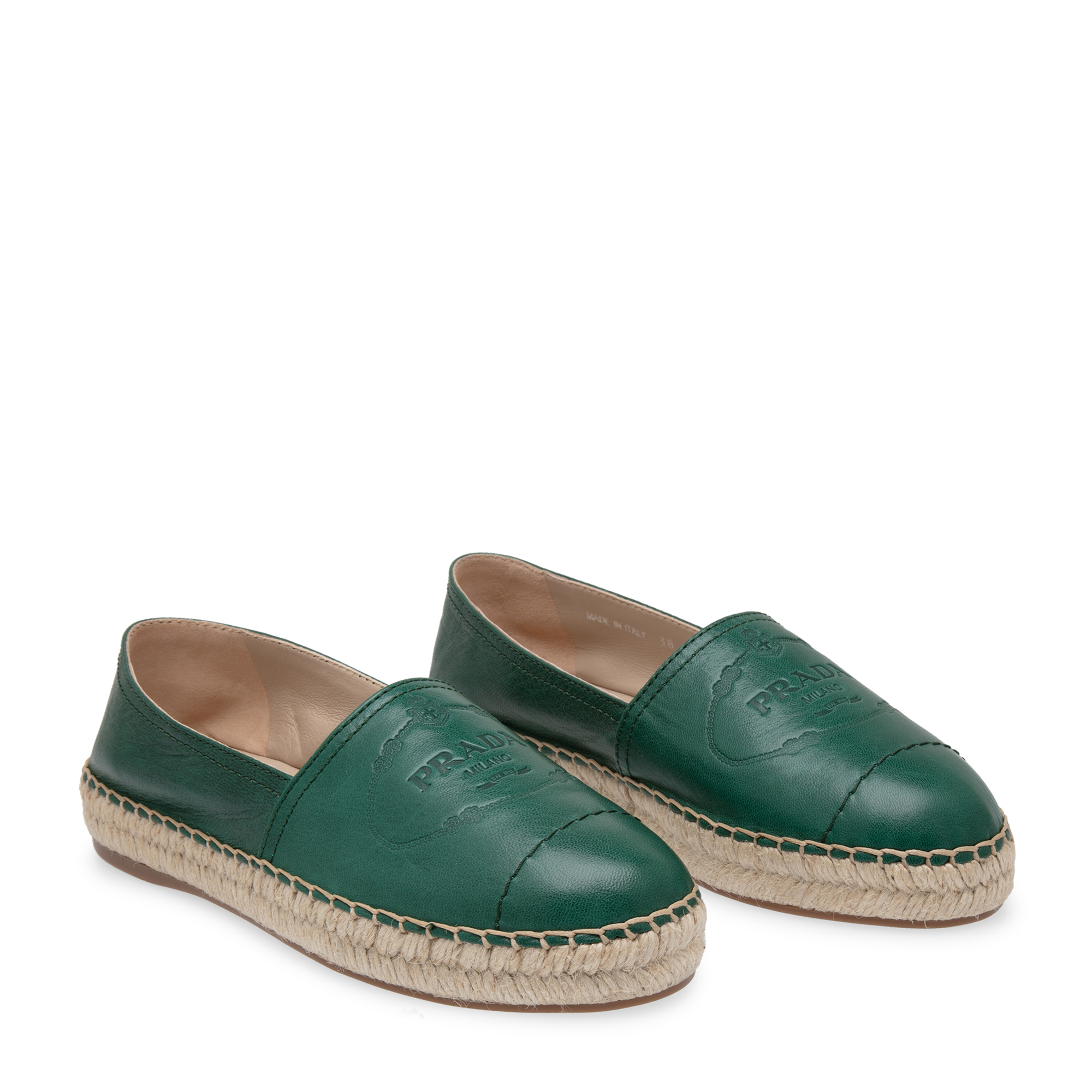 

Leather espadrilles, Green