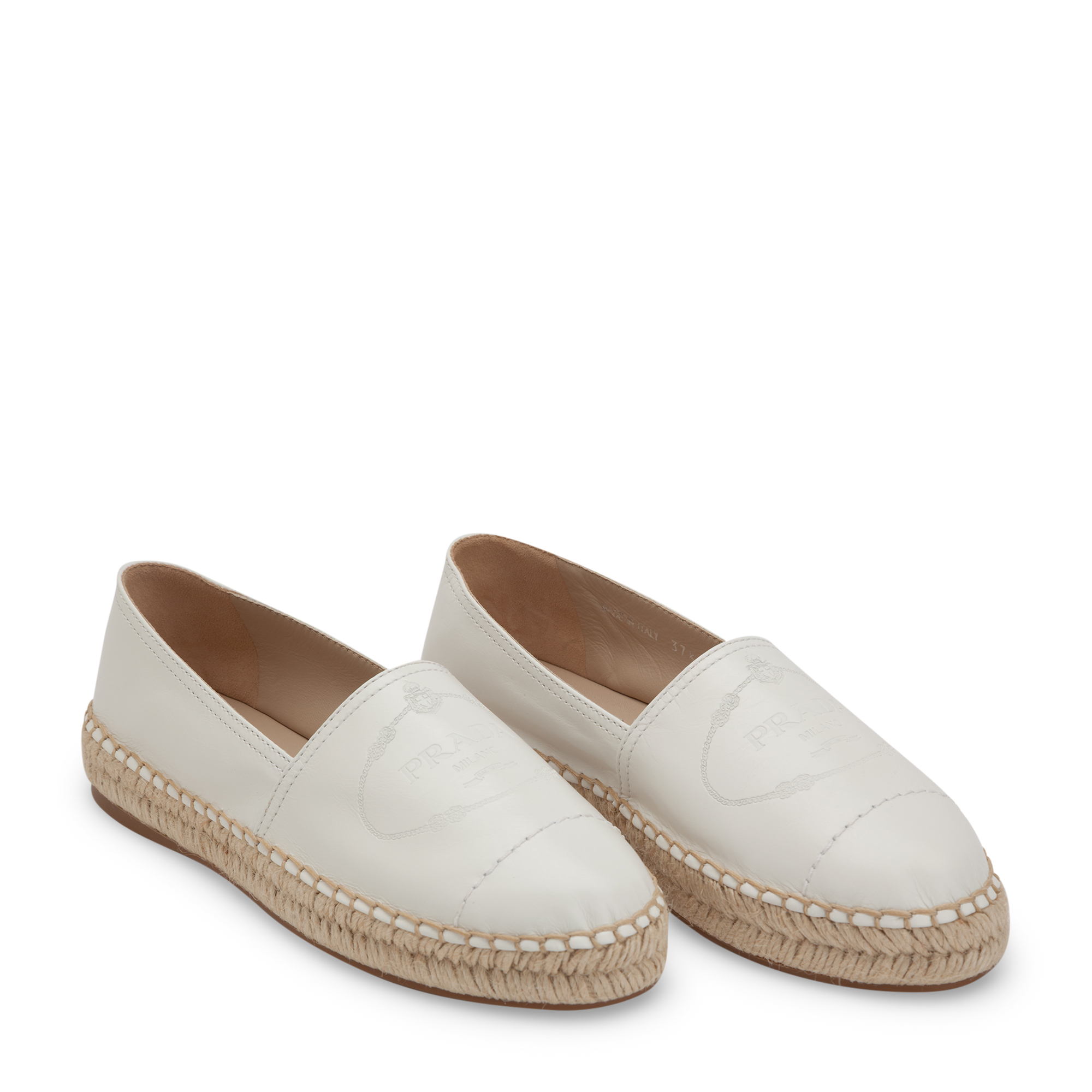 

Leather espadrilles, White