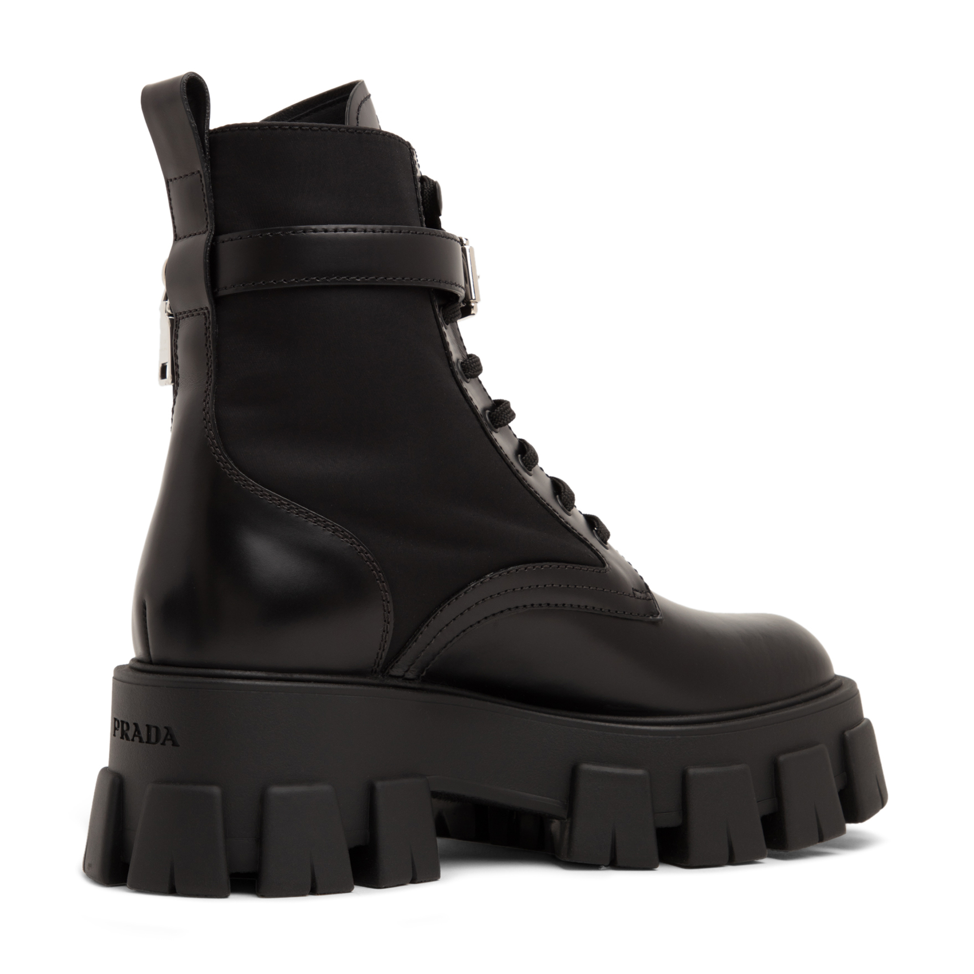 

Monolith leather combat boots, Black