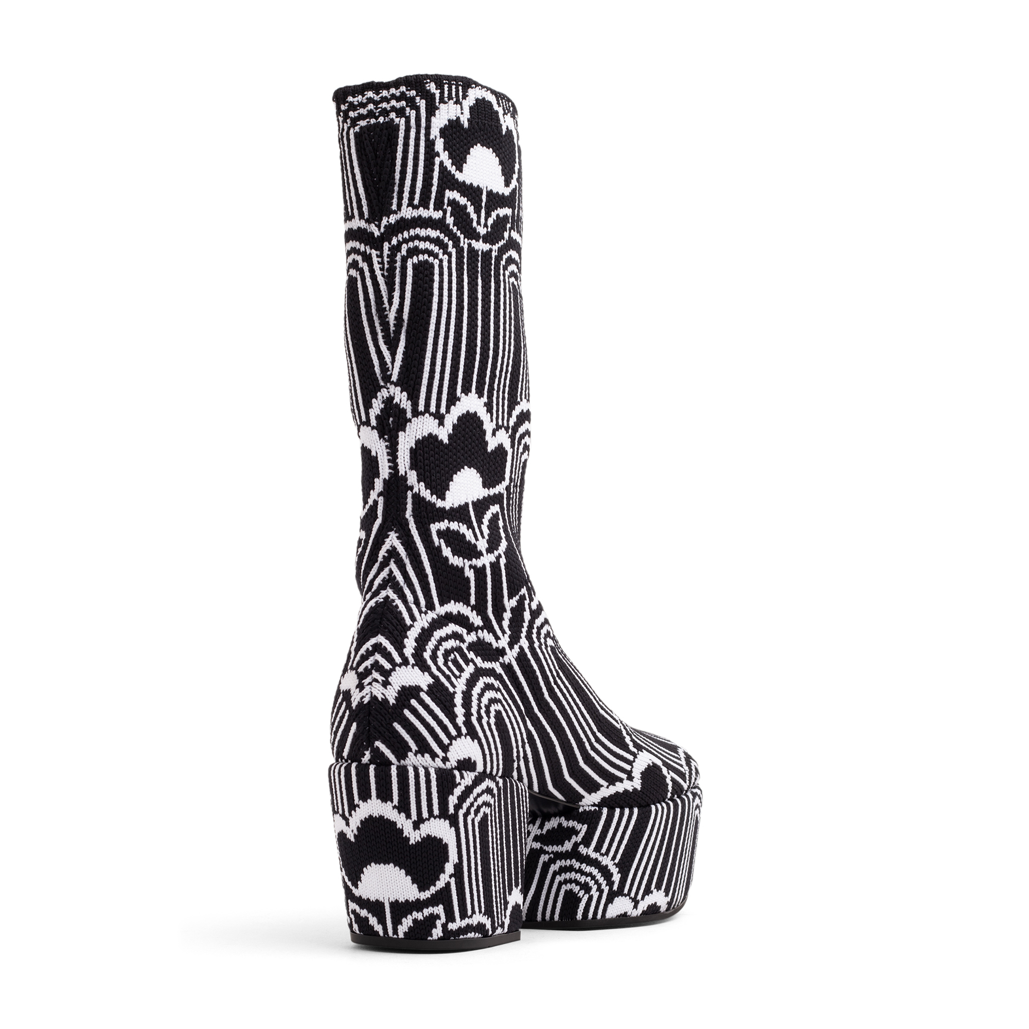 

Fabric platform boots, Prints