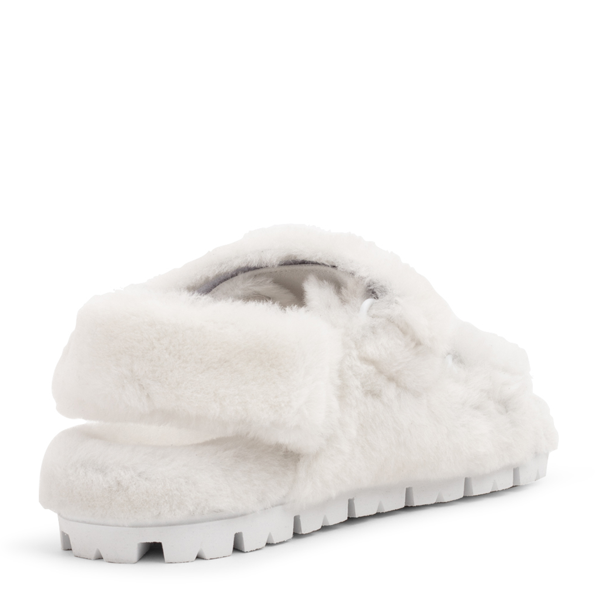 

Shearling sandals, White