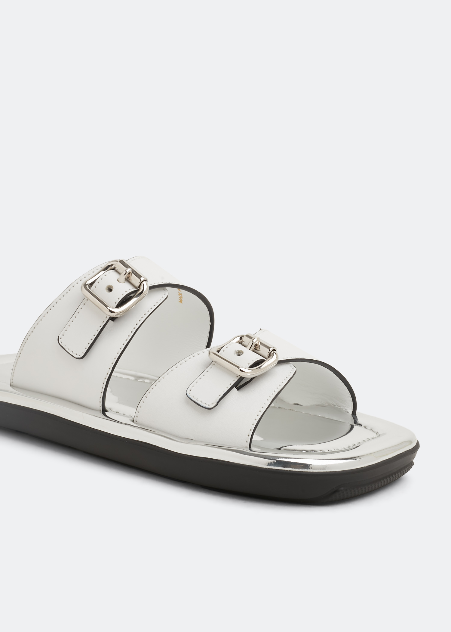 

Leather sandals, White