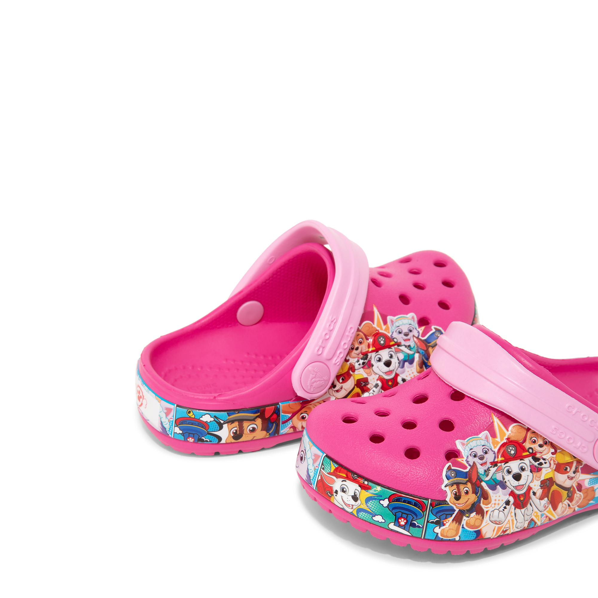 Paw patrol pink discount crocs