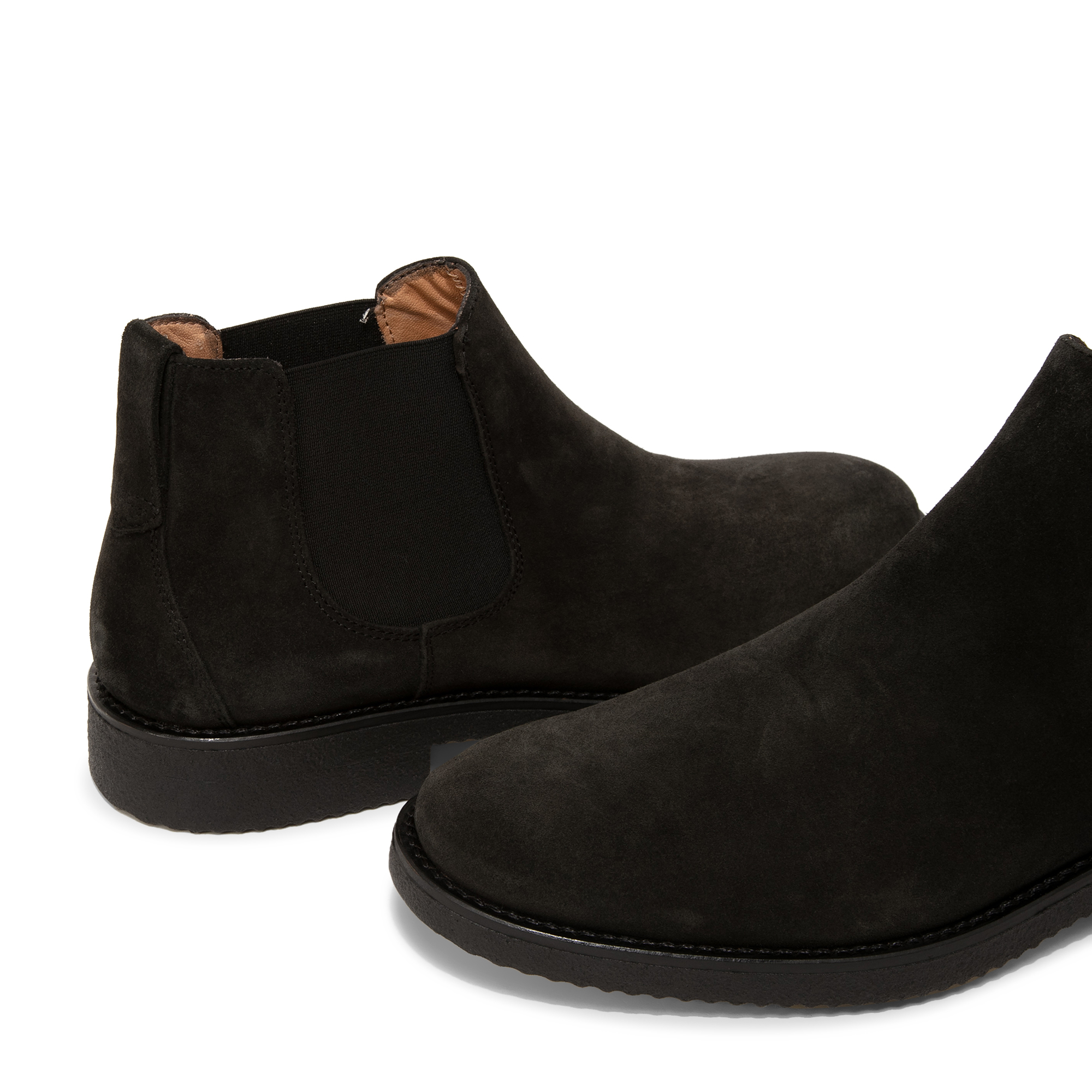 

Suede Chelsea boots, Black