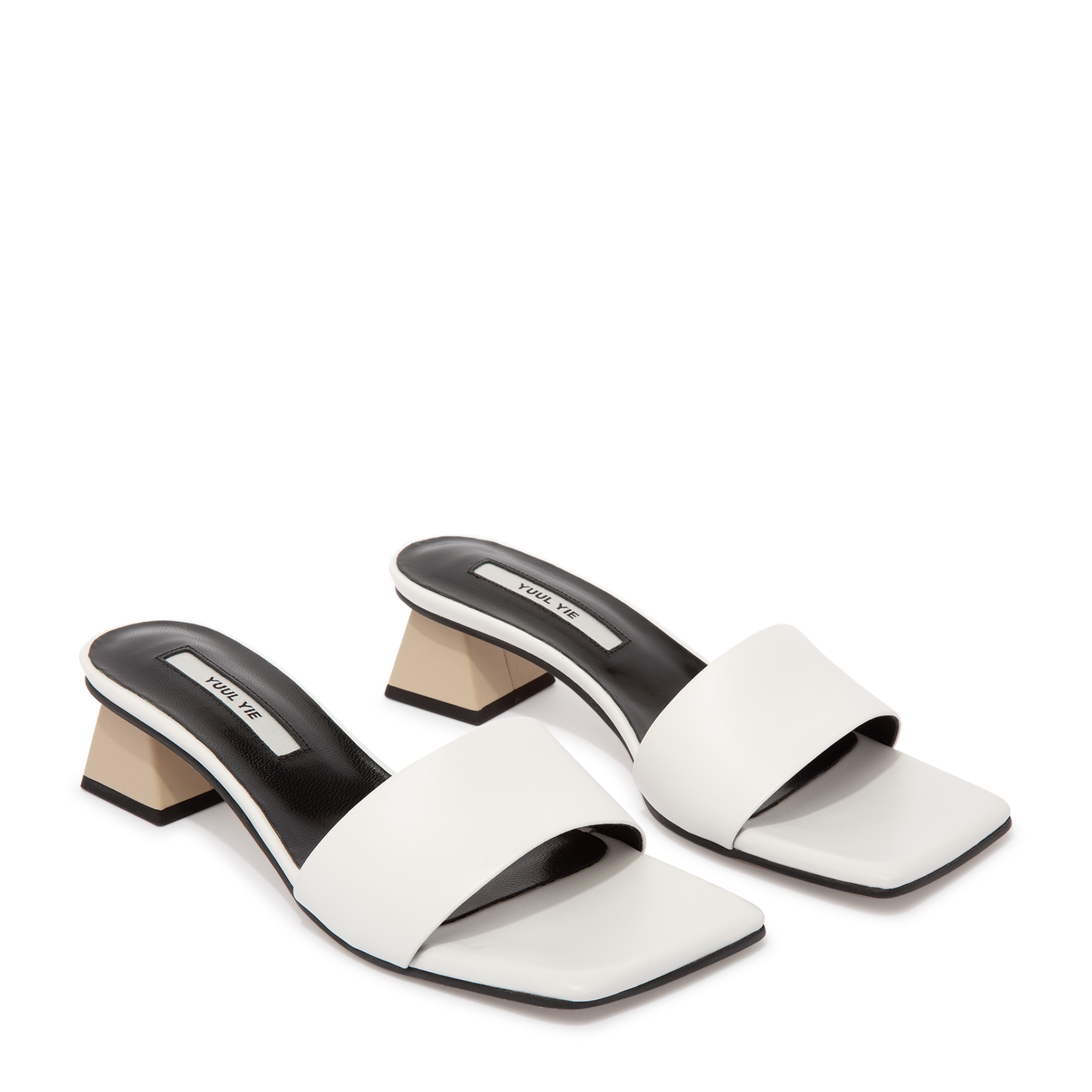 

Tibby mules, White