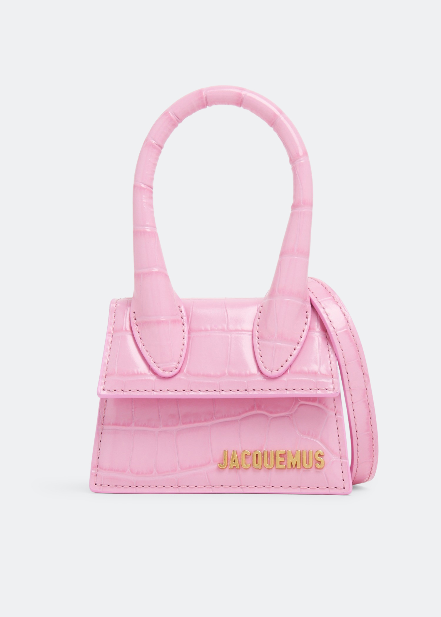 Jacquemus pink croc bag sale