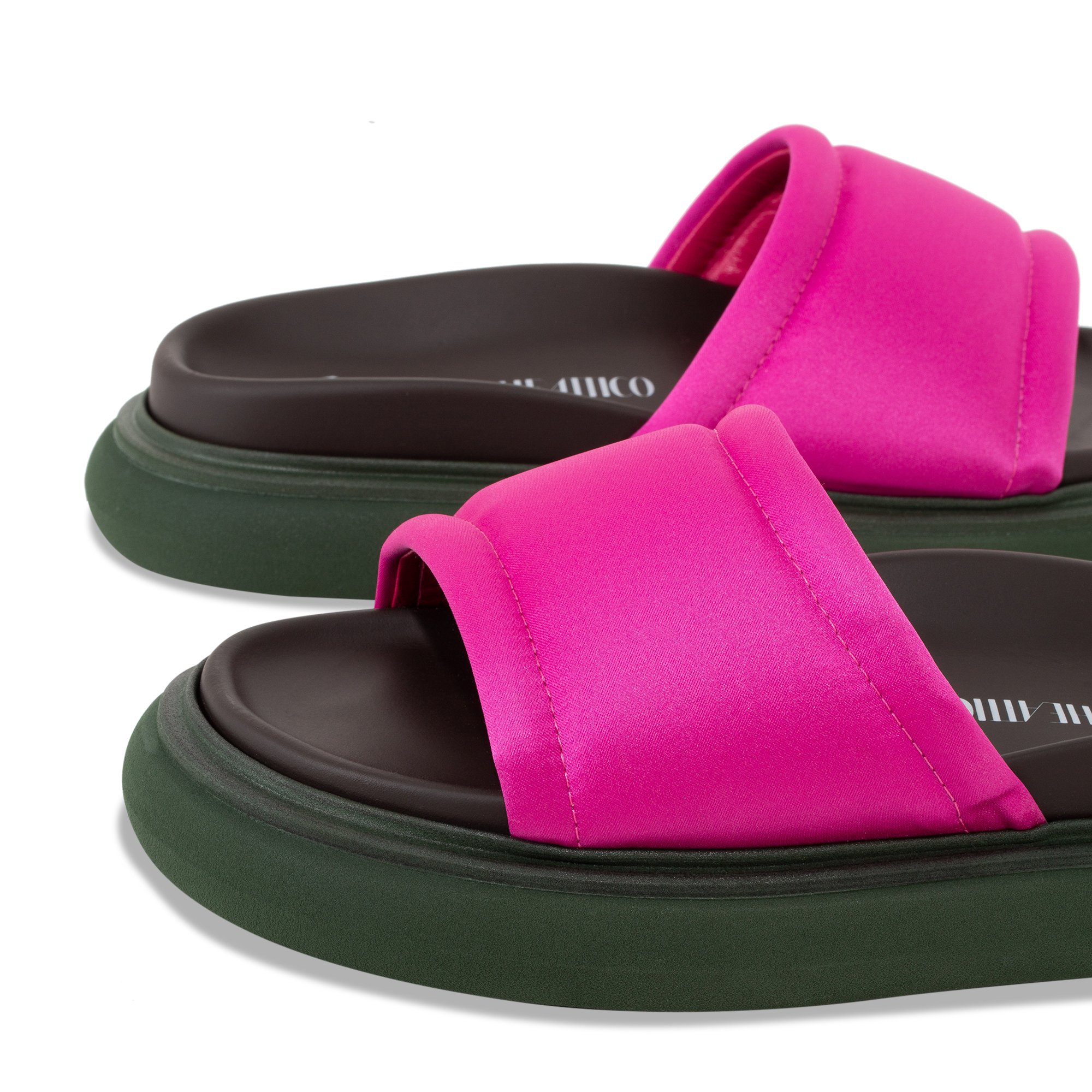 The Attico Noah slide sandals for Women Pink in UAE Level Shoes