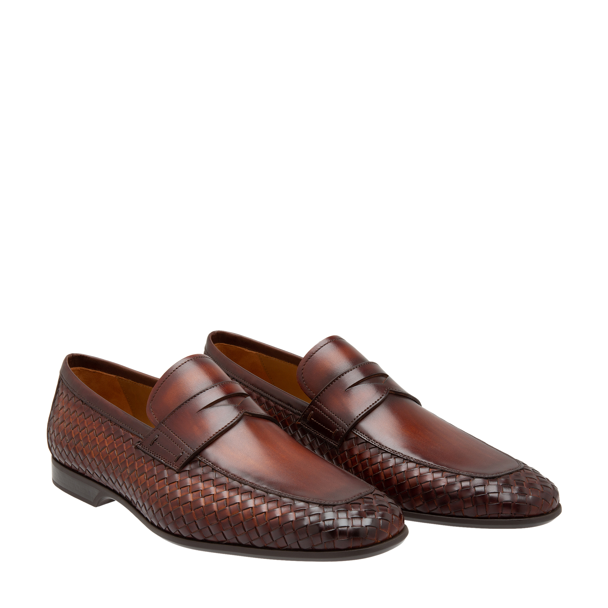 

Leather penny loafers, Brown