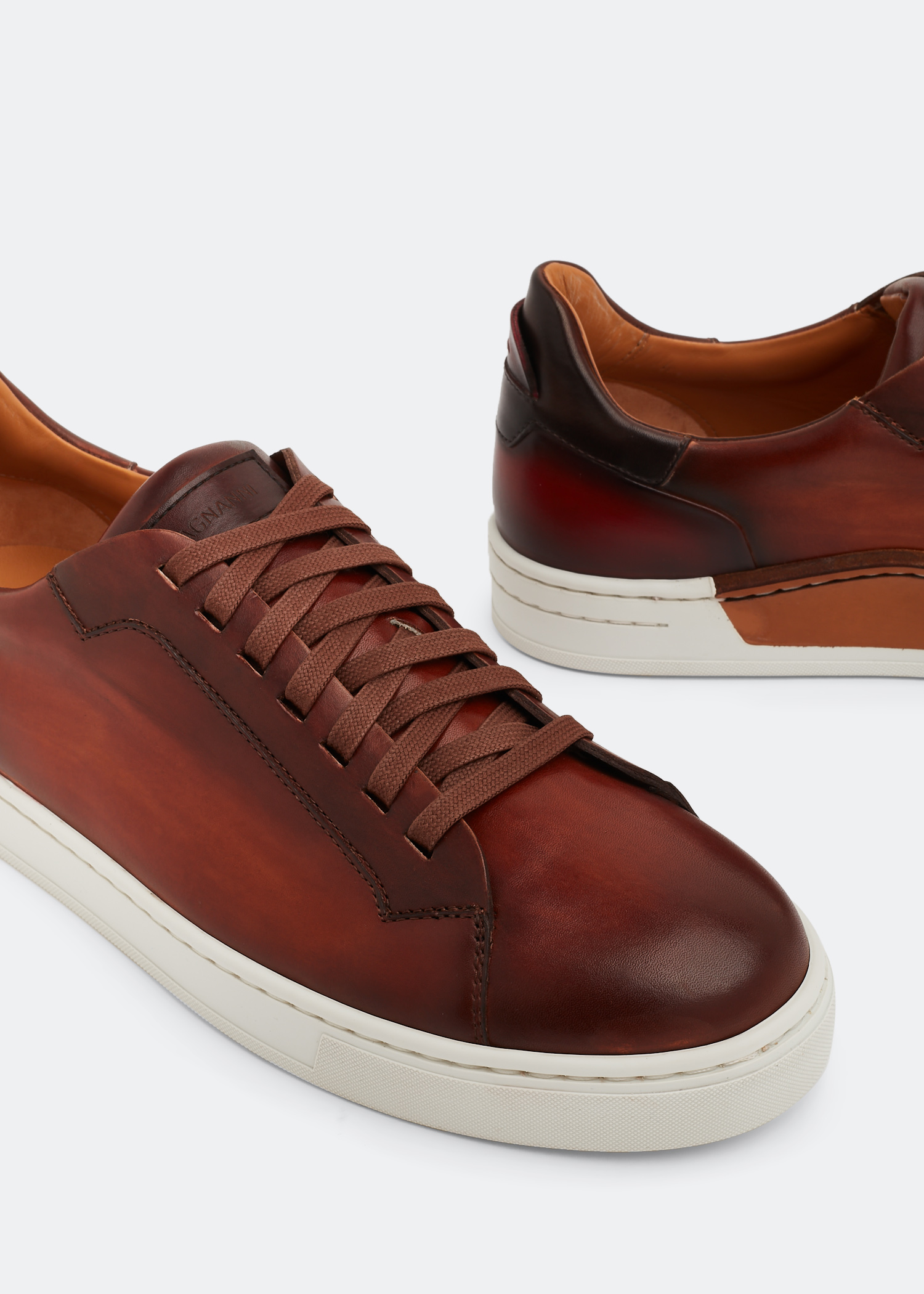 

Leather sneakers, Brown