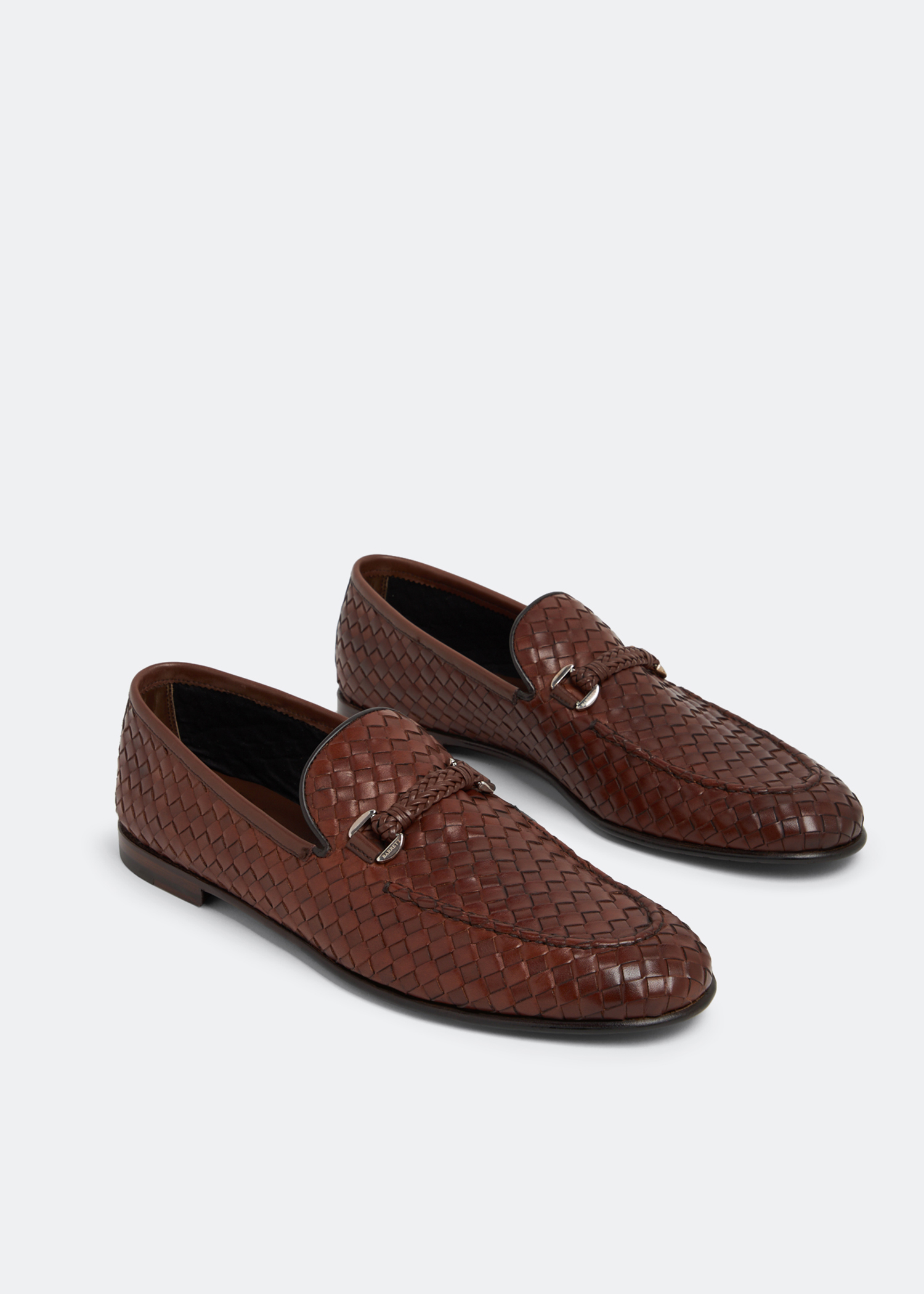 Ferragamo woven outlet loafers