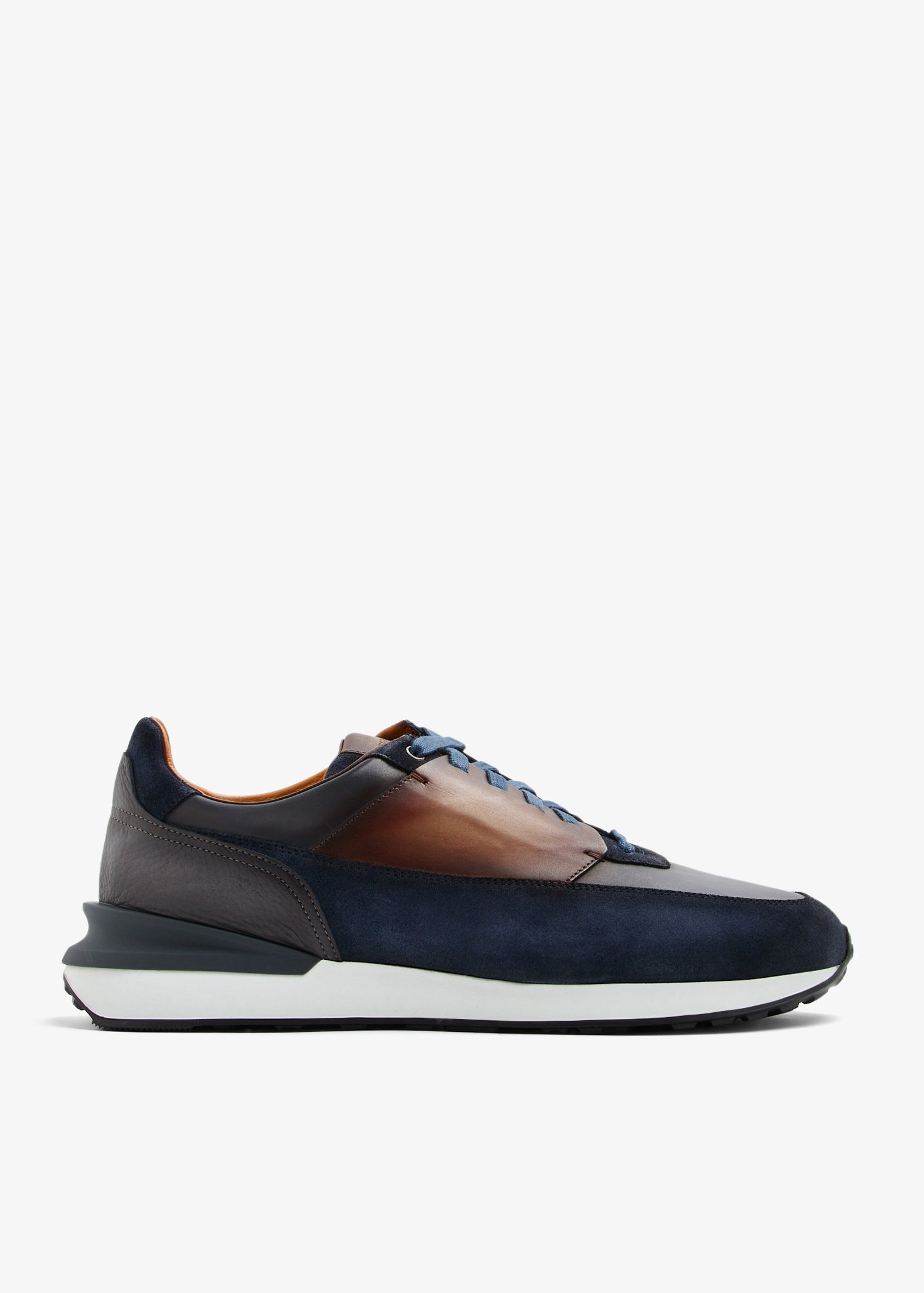 

Lace-up two-toned sneakers, Blue