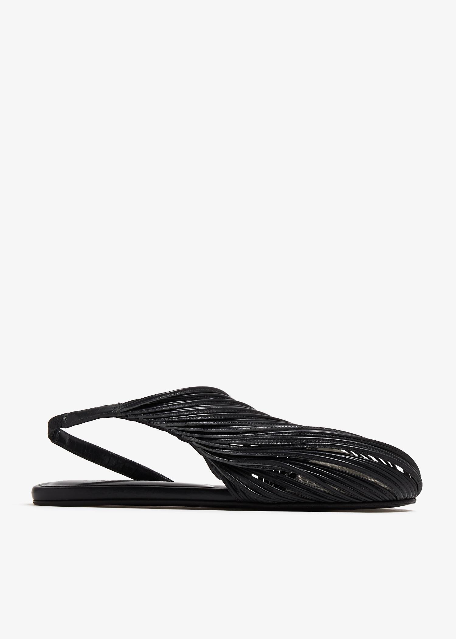 

Saskia stranded flats, Black