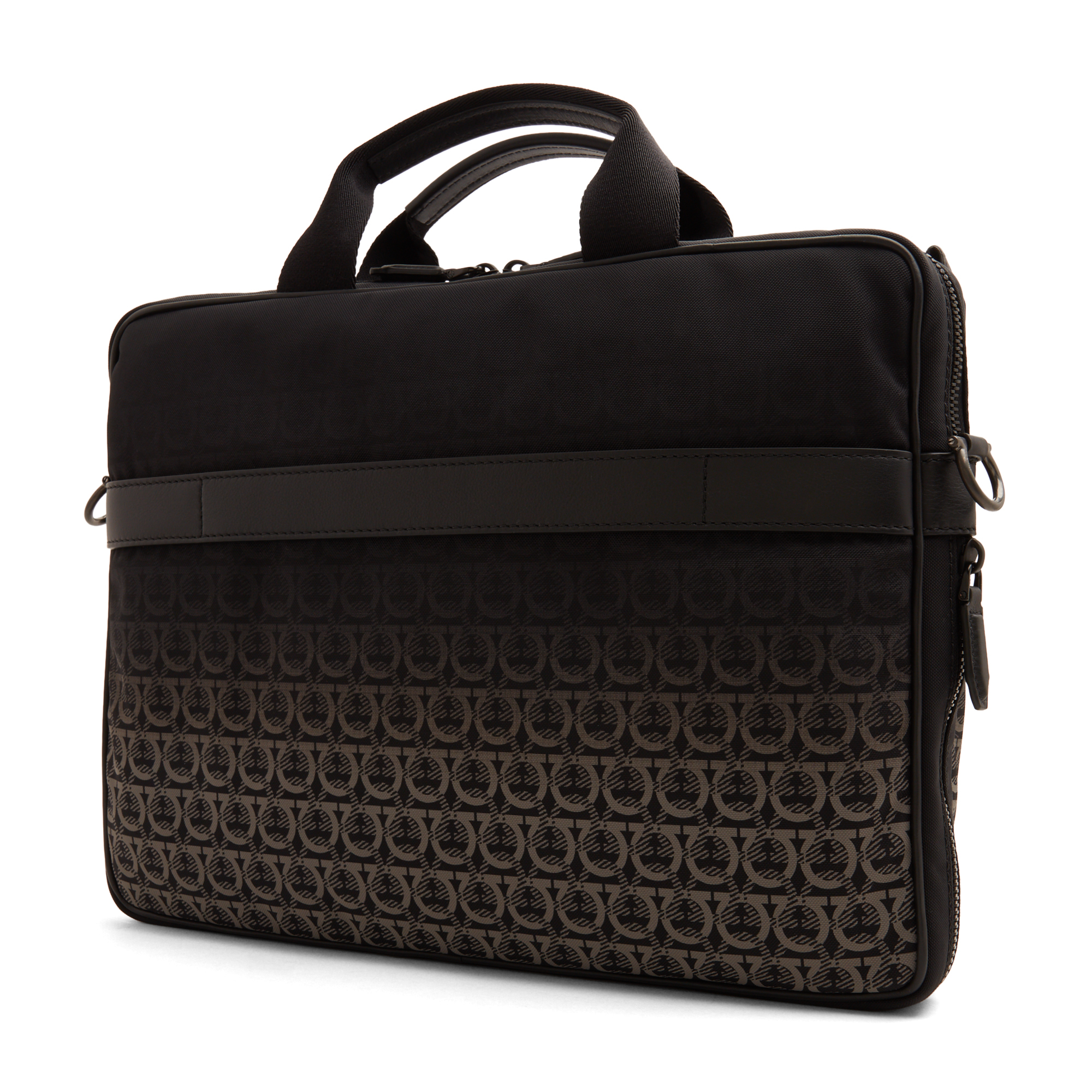 

Nylon briefcase, Black