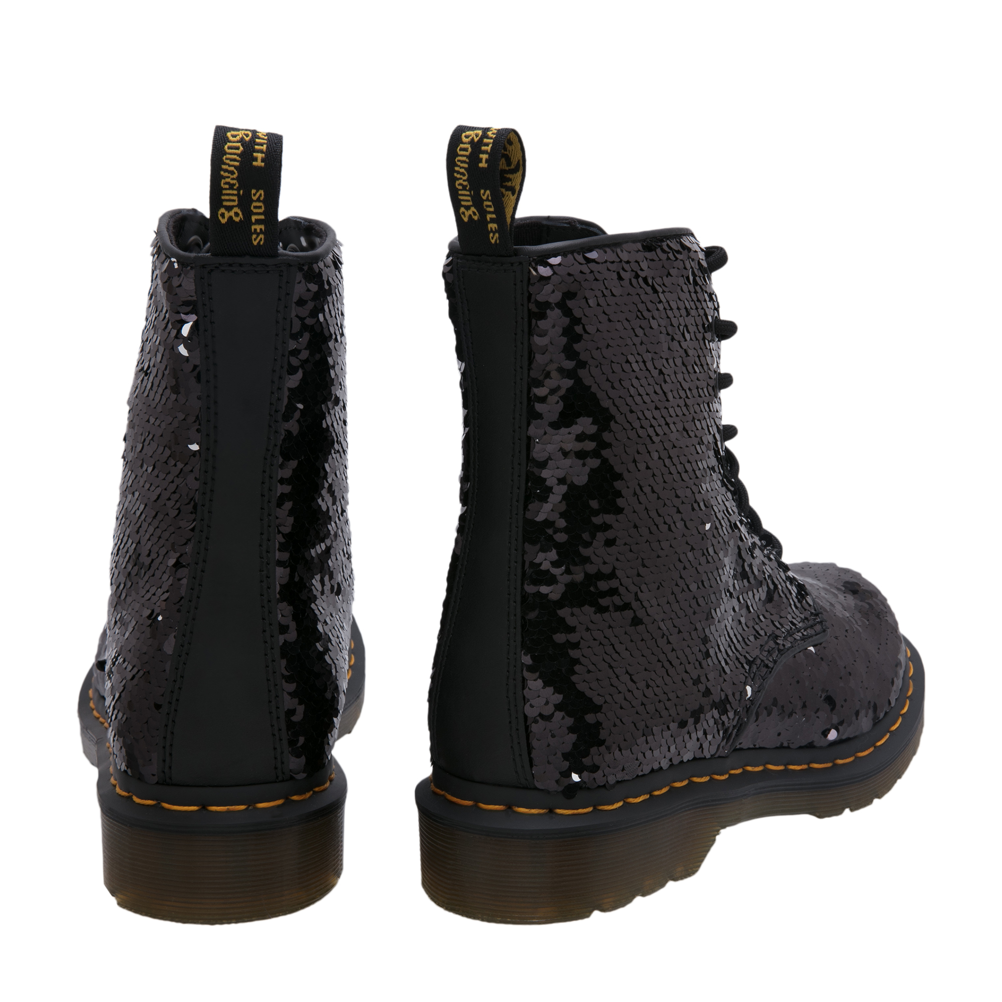 Black sequin 2024 doc martens