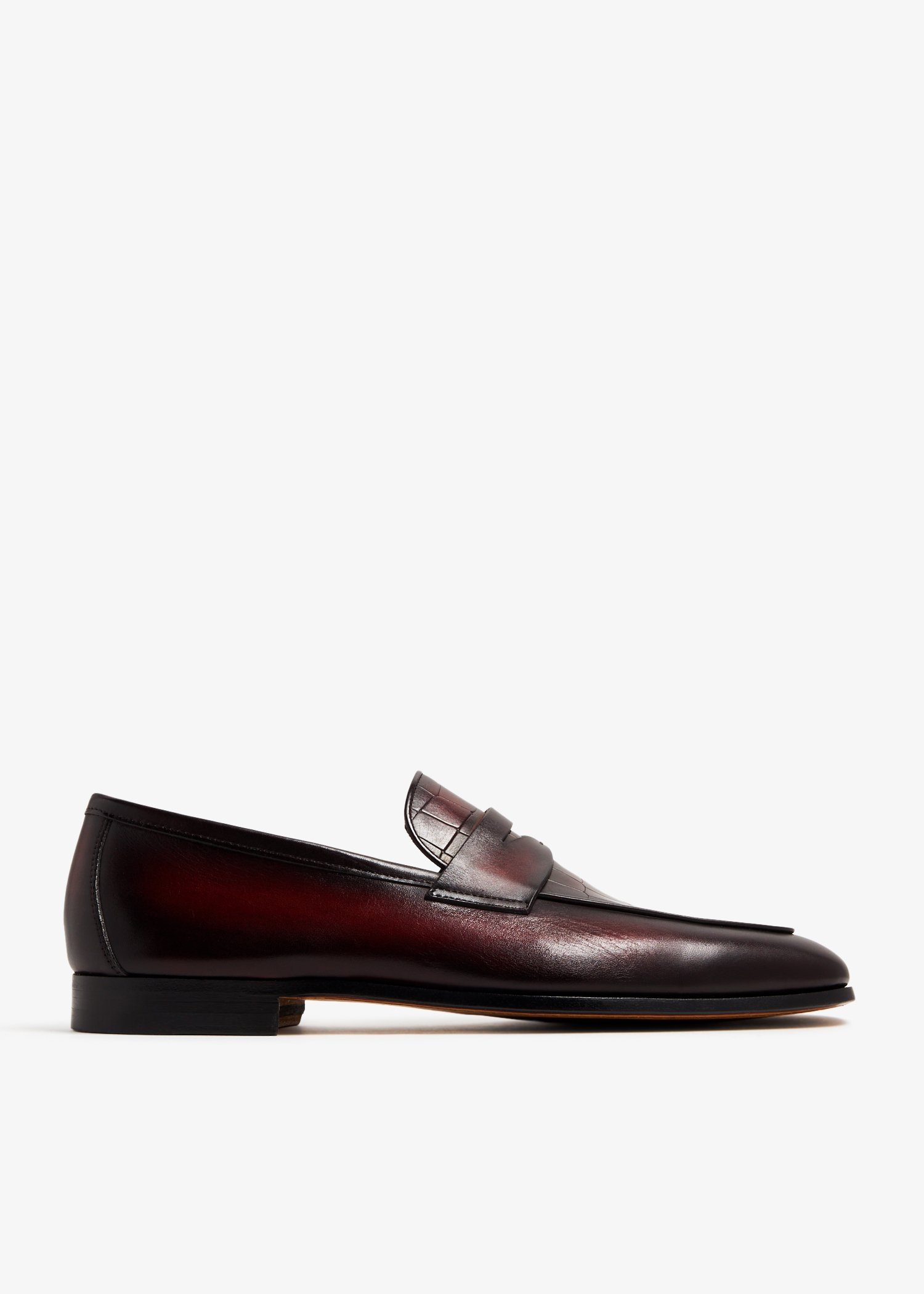 

Penny leather loafers, Burgundy