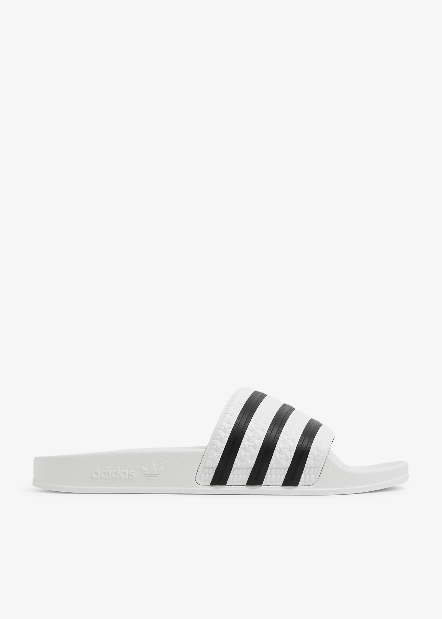 

Adilette slides, White