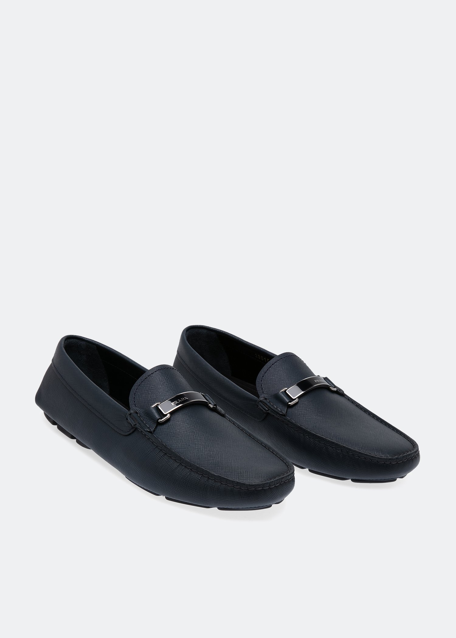 Saffiano discount leather loafers