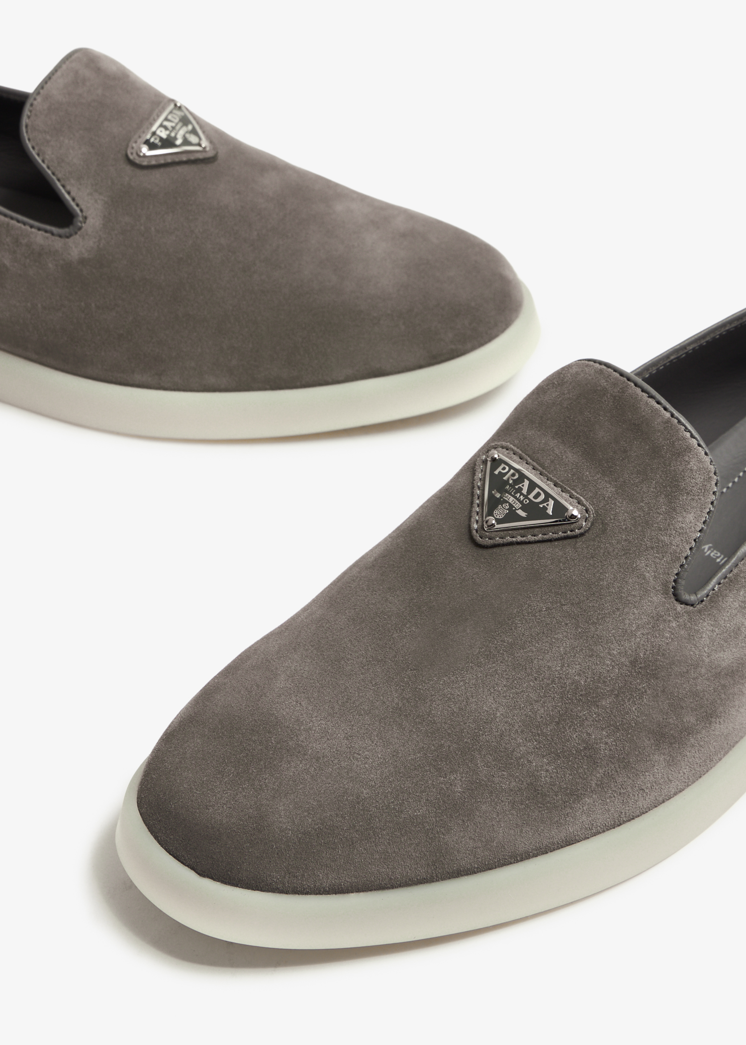 

Suede slippers, Grey