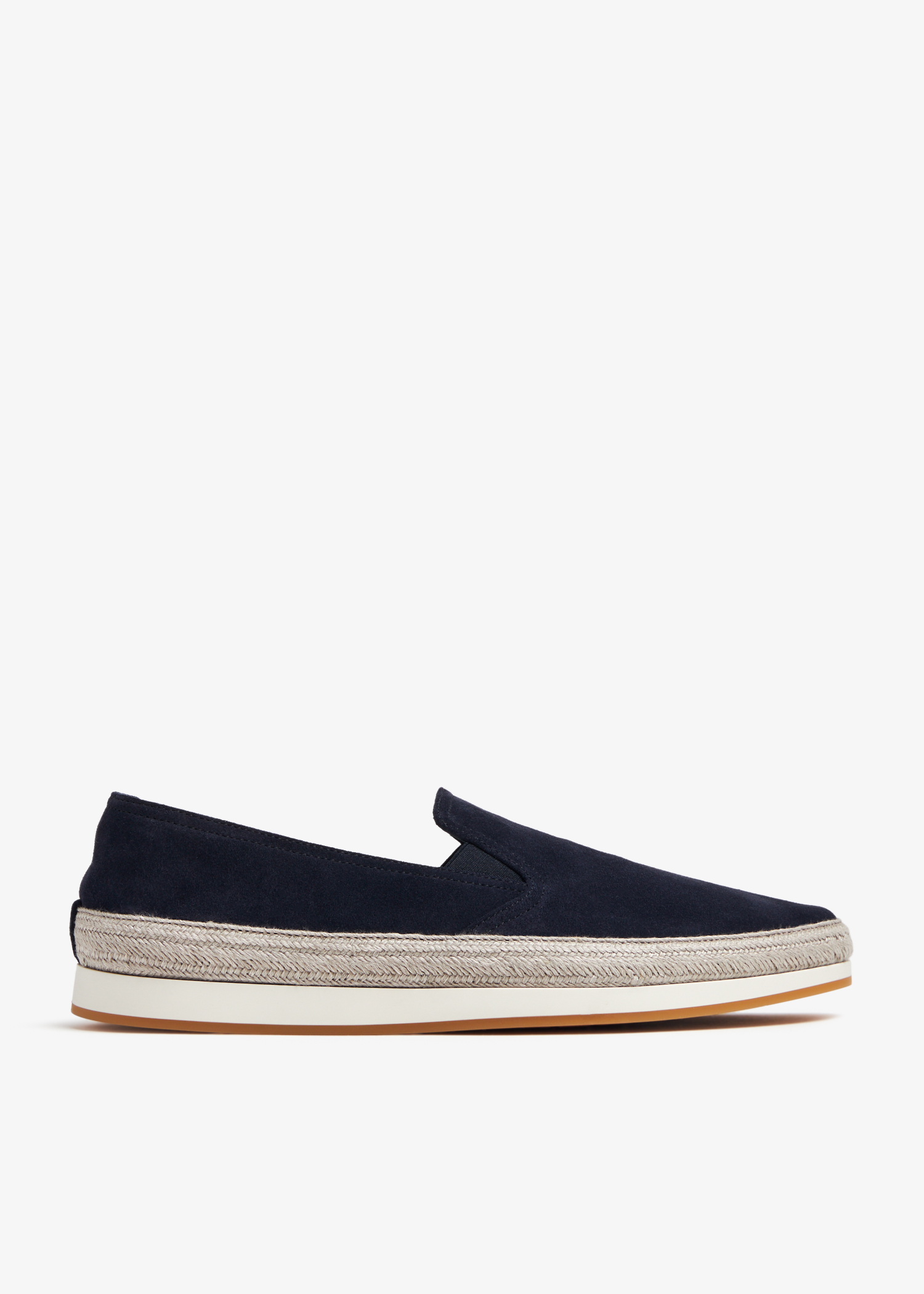 

Suede slip-on loafers, Blue