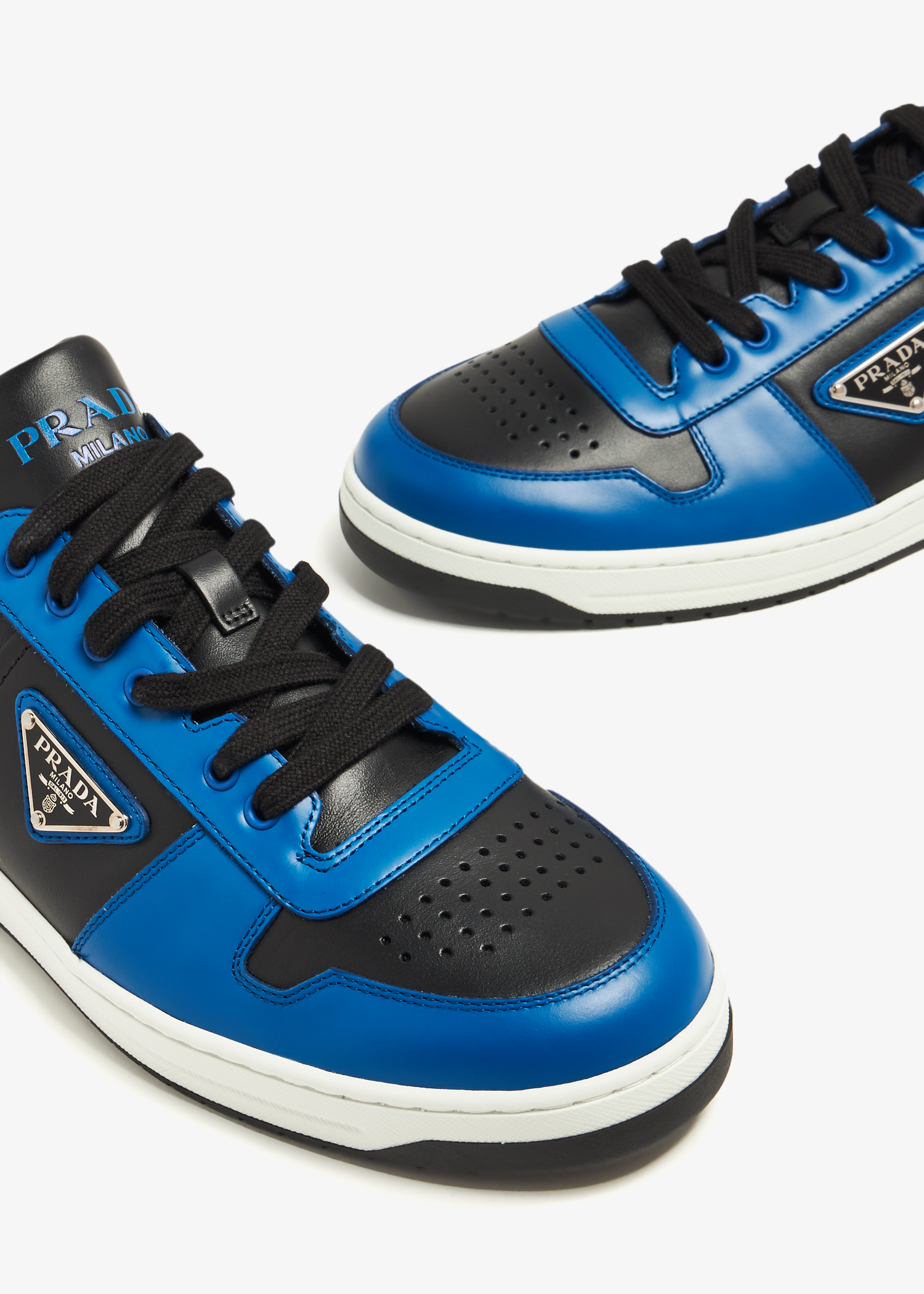 Blue and clearance black prada sneakers