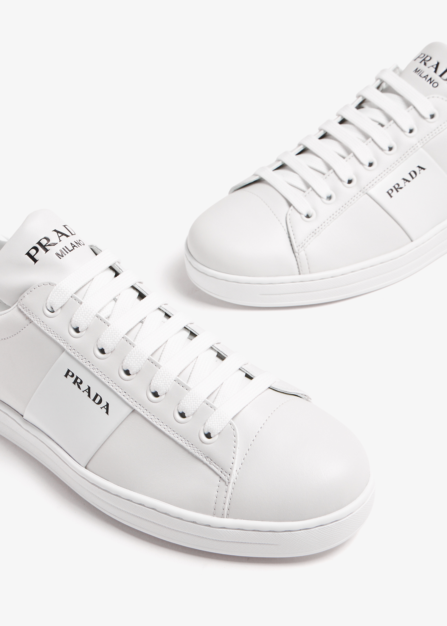 Prada hot sale white trainers