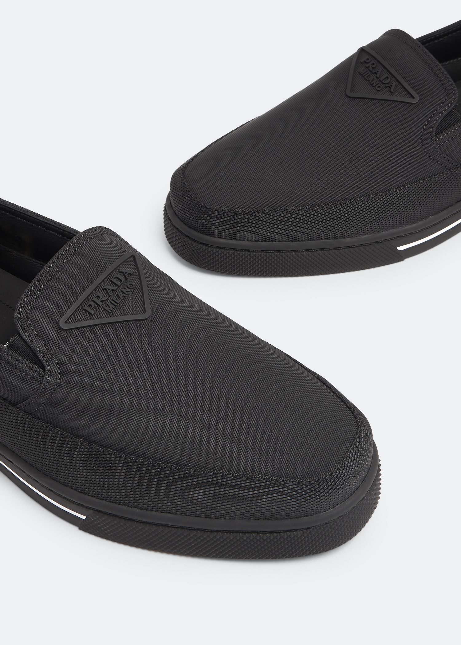 Mens prada slip on cheap shoes