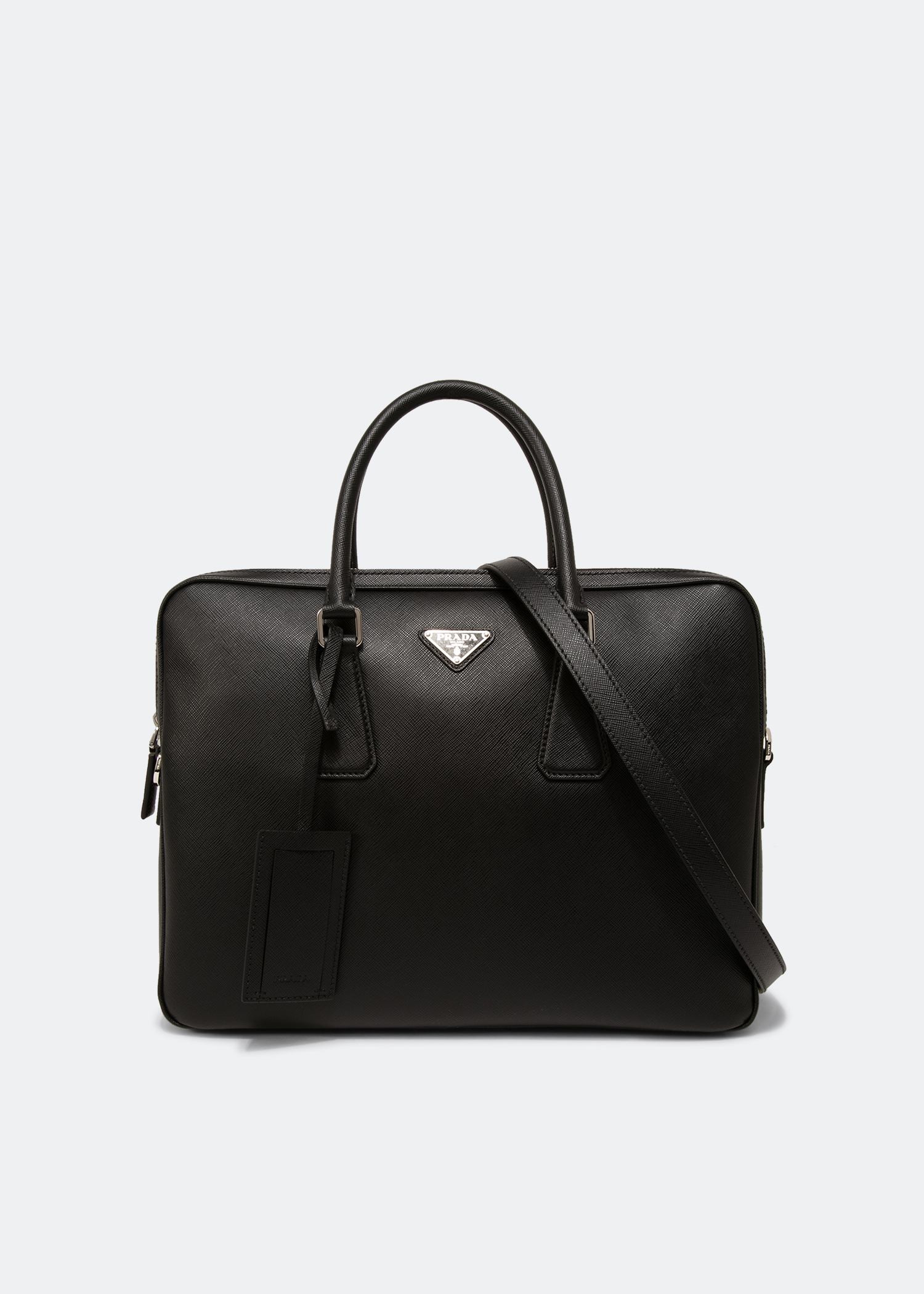 

Saffiano leather bag, Black