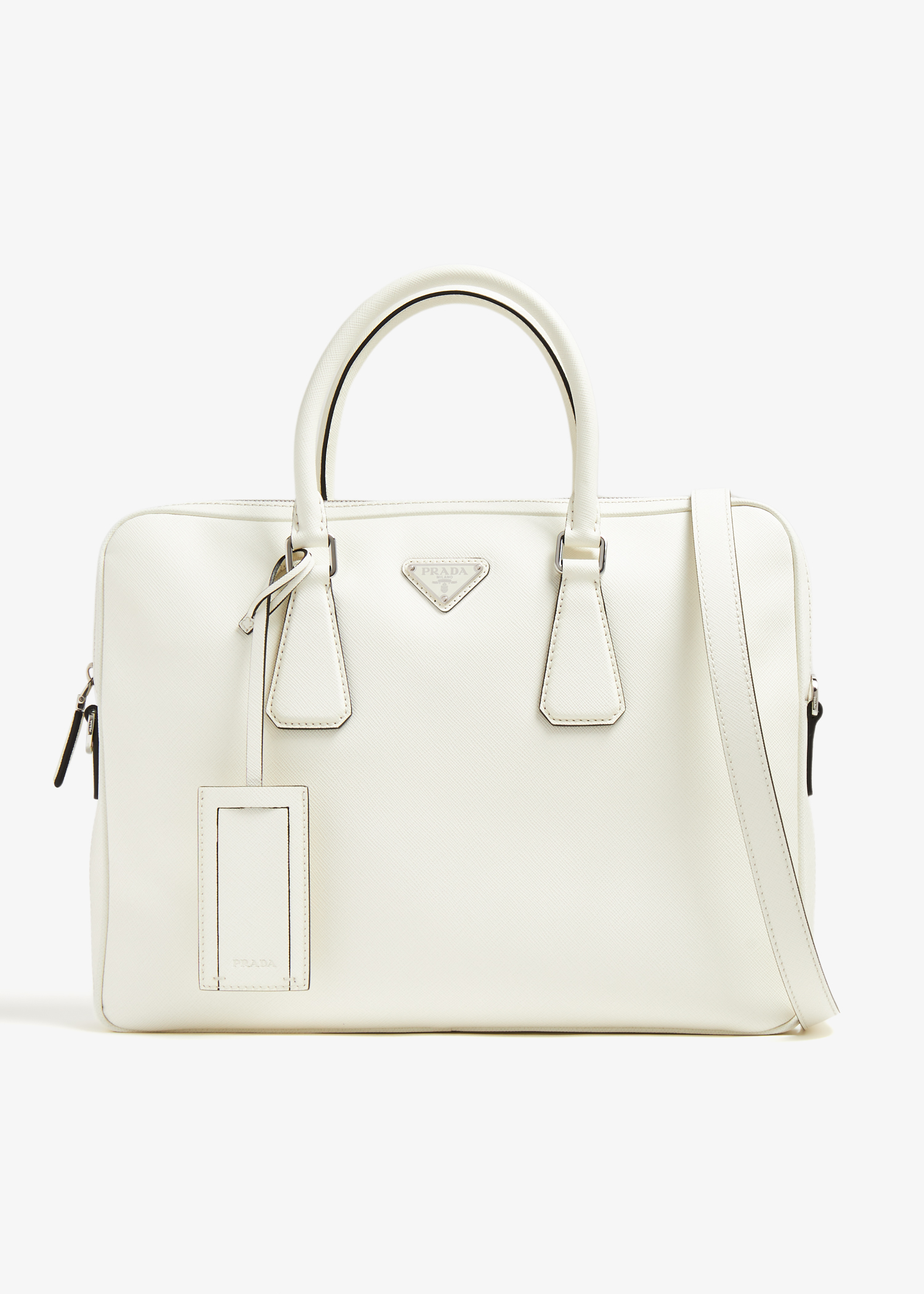 Prada Saffiano leather work bag for Men White in UAE Level Shoes