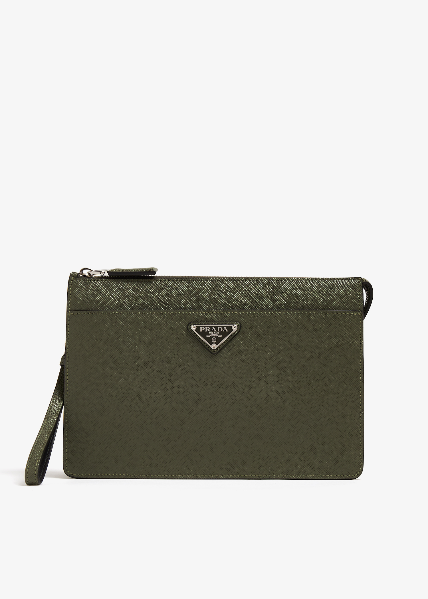 Prada saffiano hot sale leather clutch