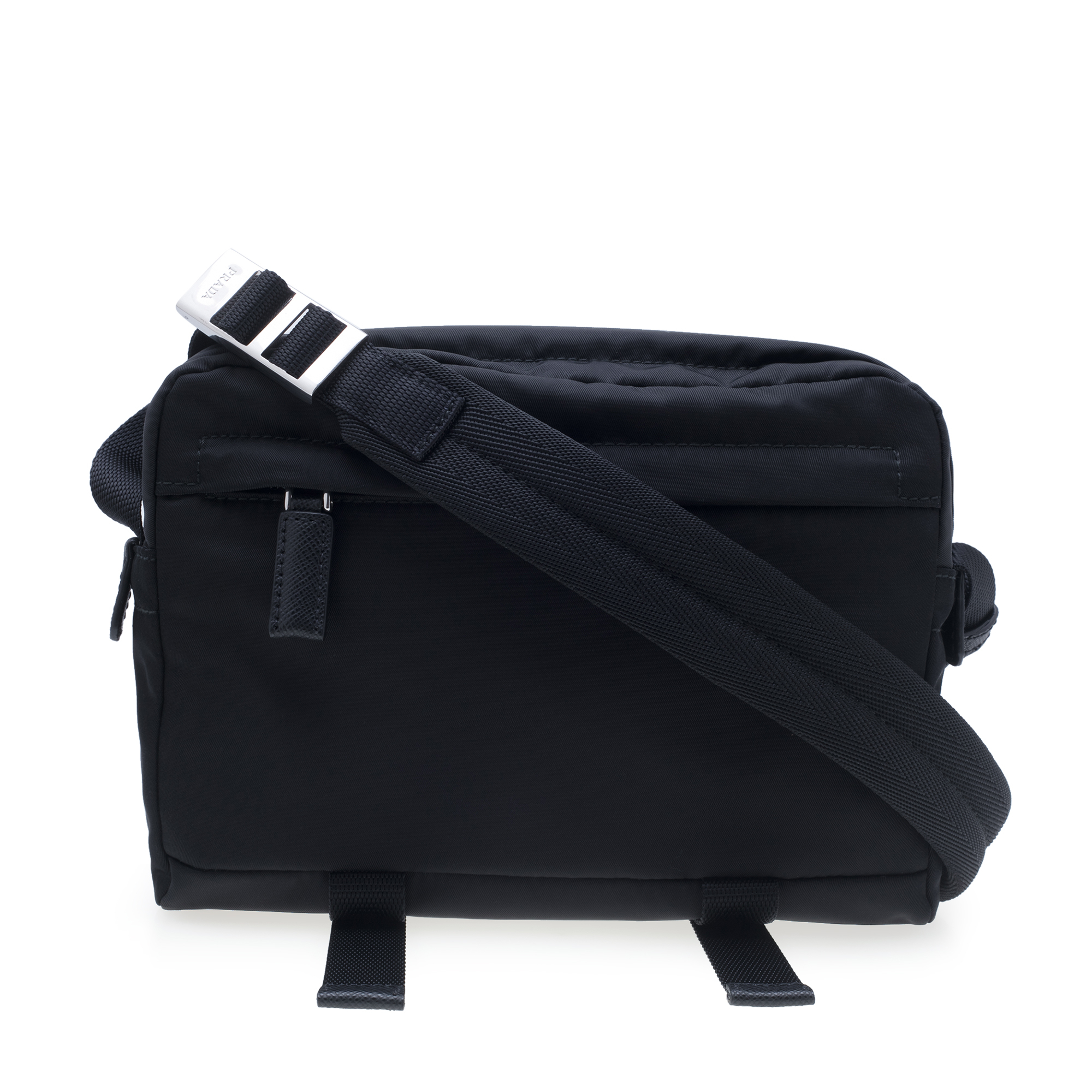 

Nylon shoulder bag, Black