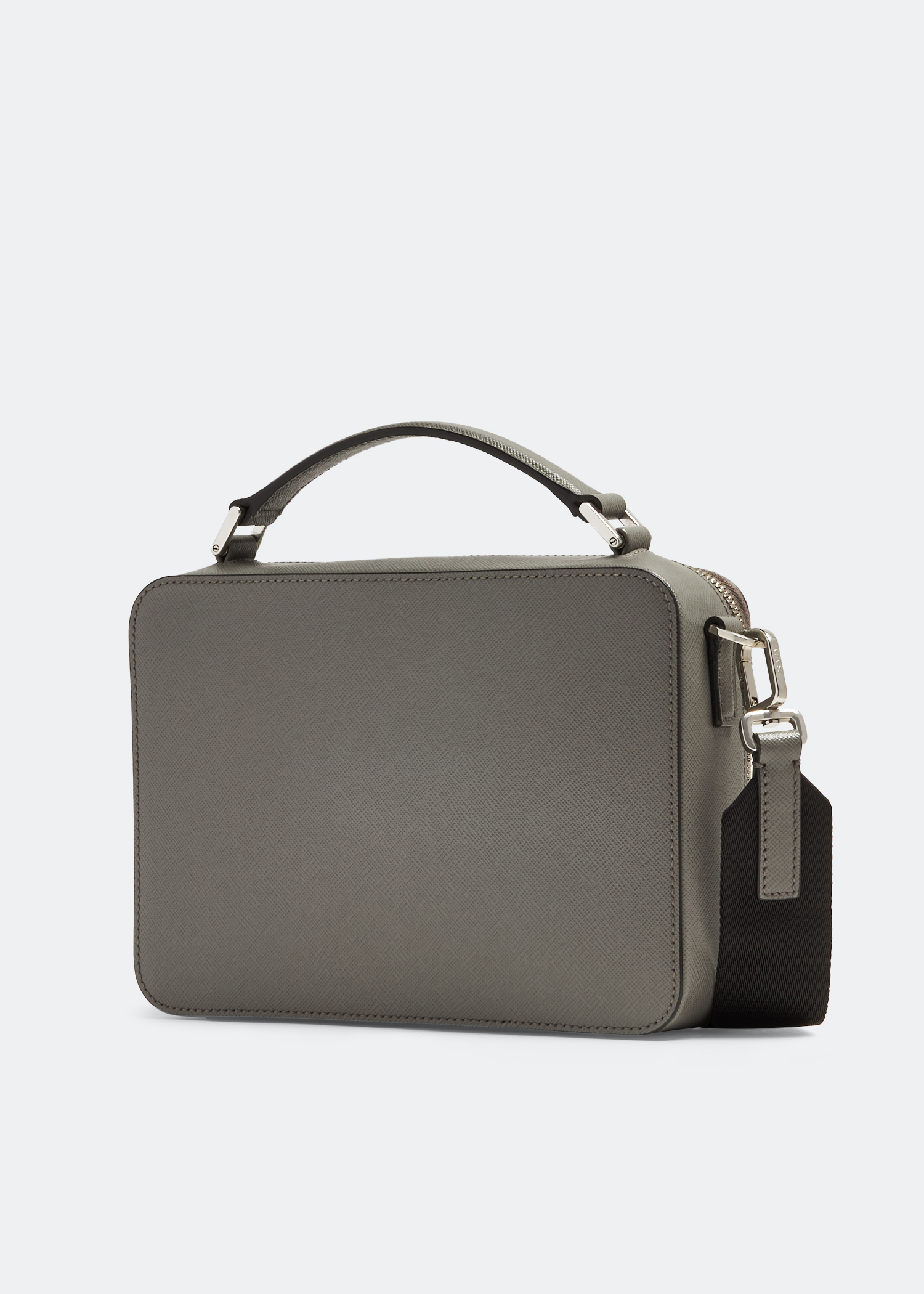 Prada Brique Saffiano leather medium bag for Men - Grey in KSA 