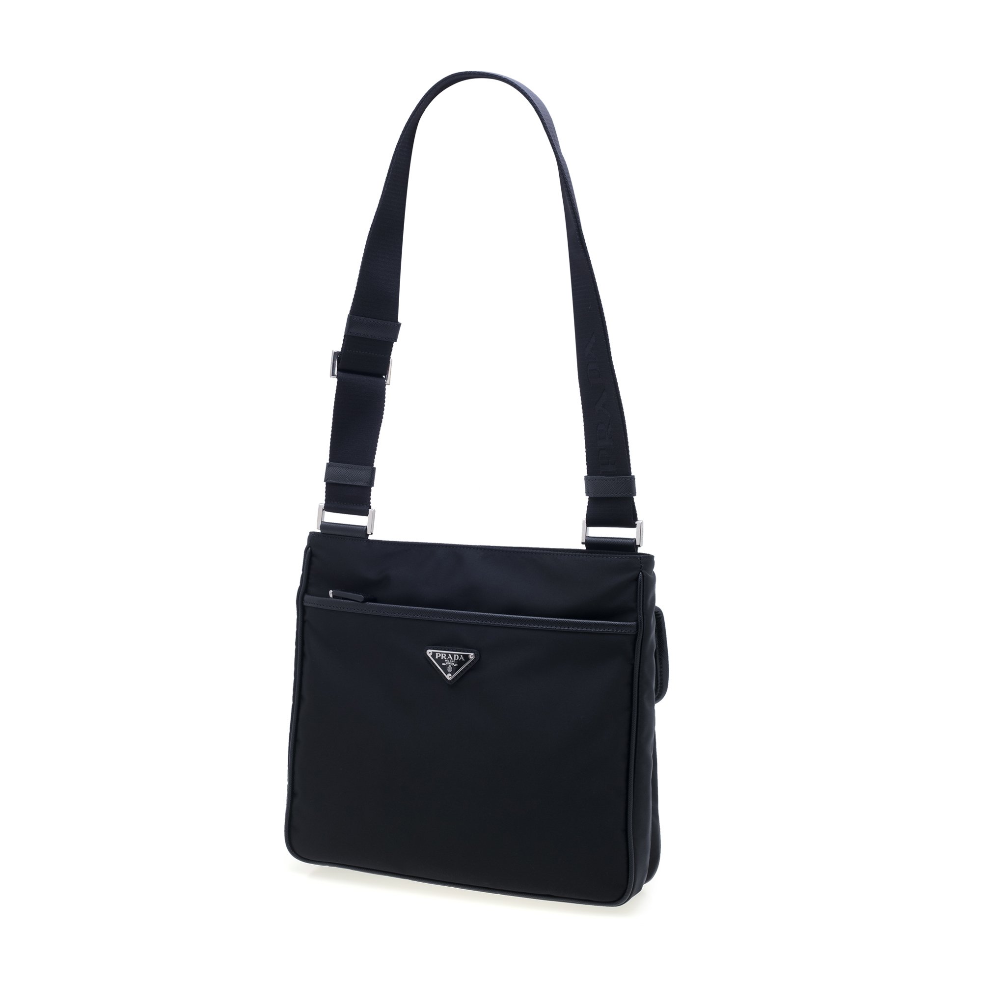 

Nylon shoulder bag, Black