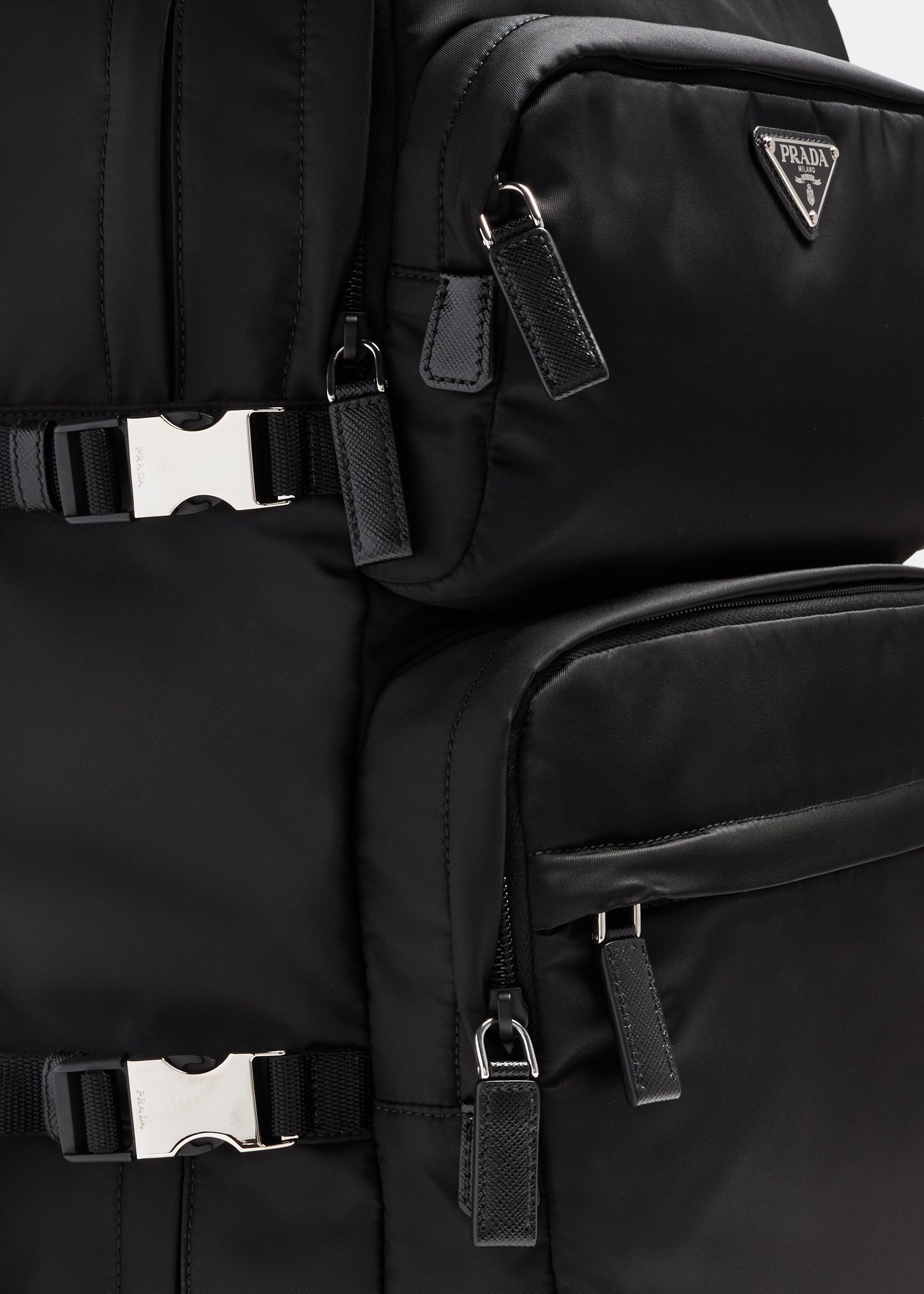 Prada single 2024 strap backpack