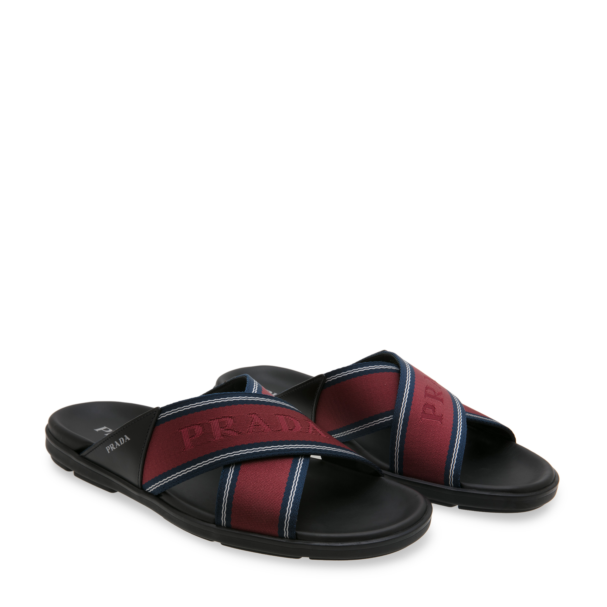 

Cross-over sandals, Black