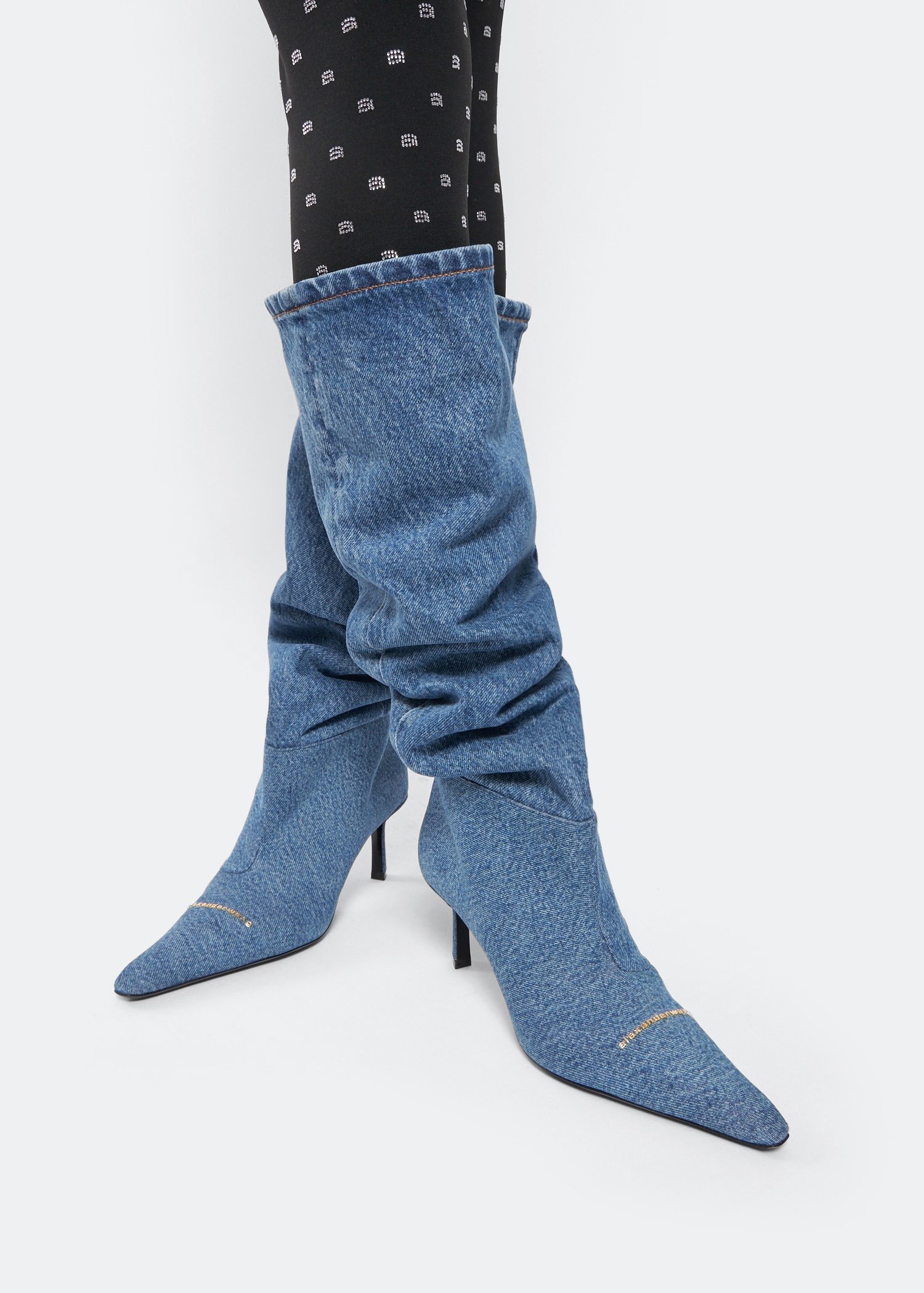 

Viola 65 slouch boots, Blue