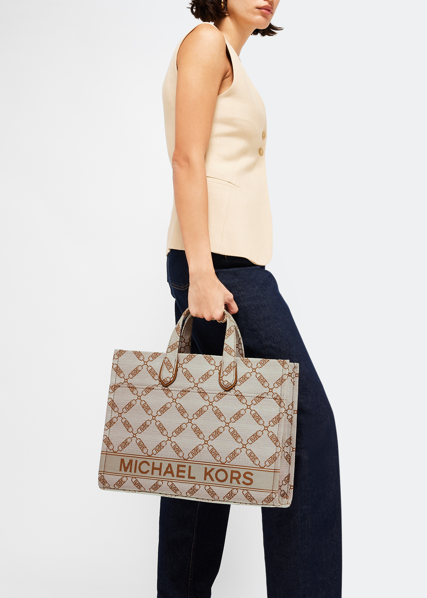Totes bags Michael Kors - Chain-link monogram Gigi tote bag - 30S3G3GM5I750