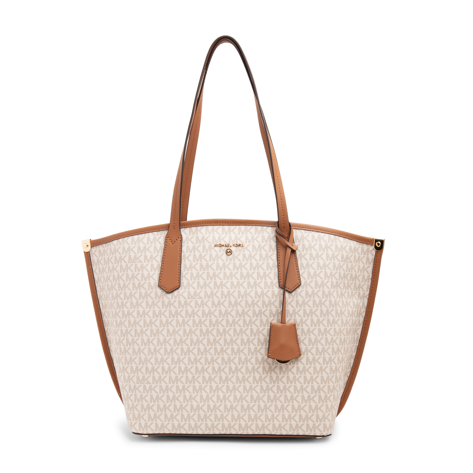 Order Michael Kors Bag Jane Large Logo Signature Printed Canvas Tote Bag in Vanilla