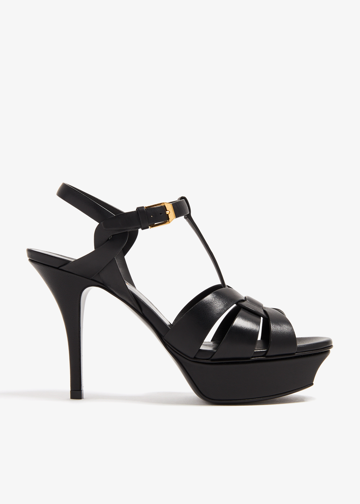 

Tribute platform sandals, Black