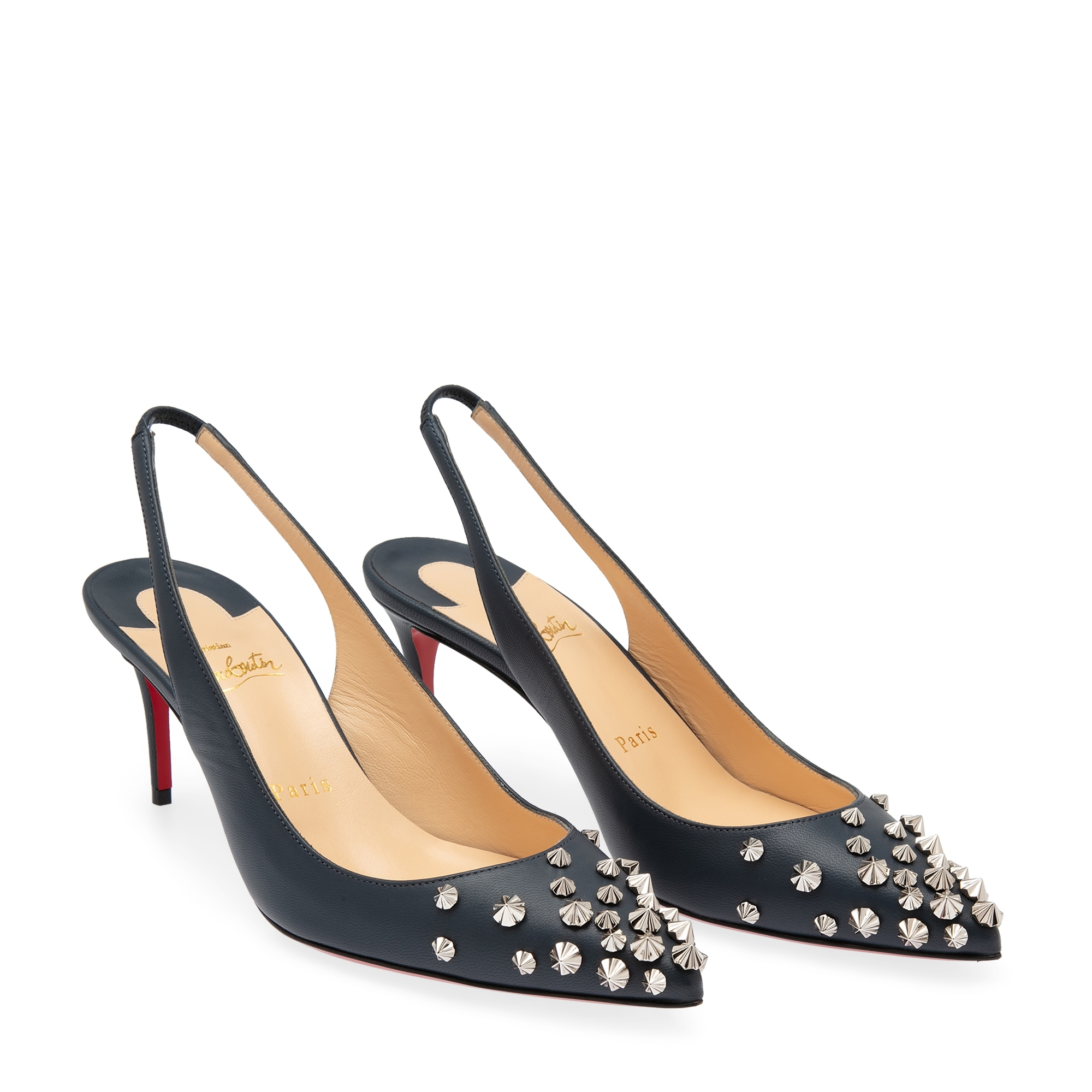 Christian Louboutin Drama Sling pumps for Women - Silver in UAE