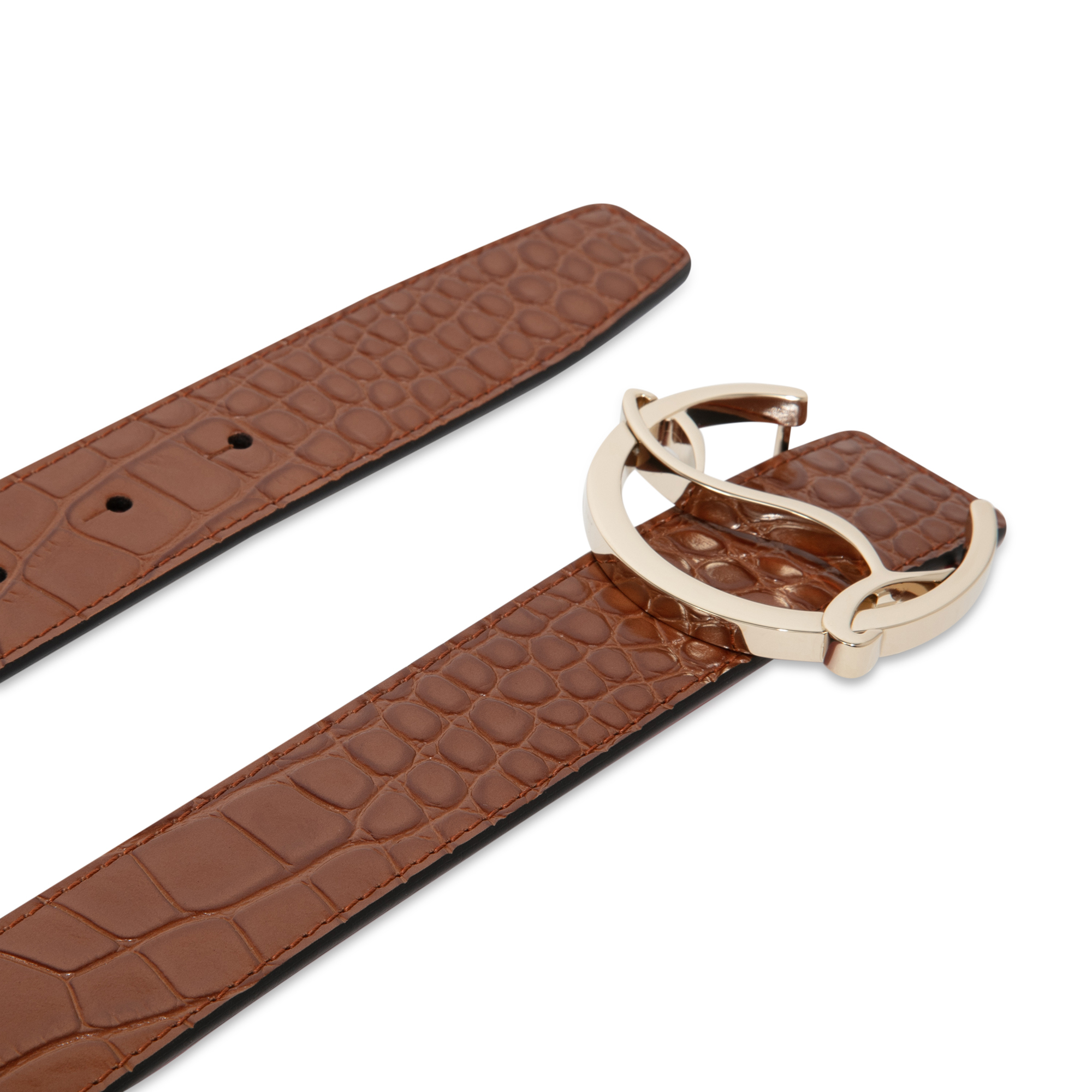 

CL Logo belt, Brown