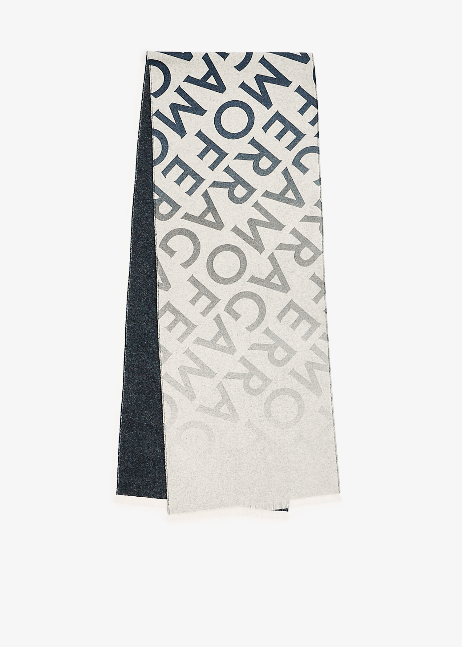 

Lettering double scarf, Grey