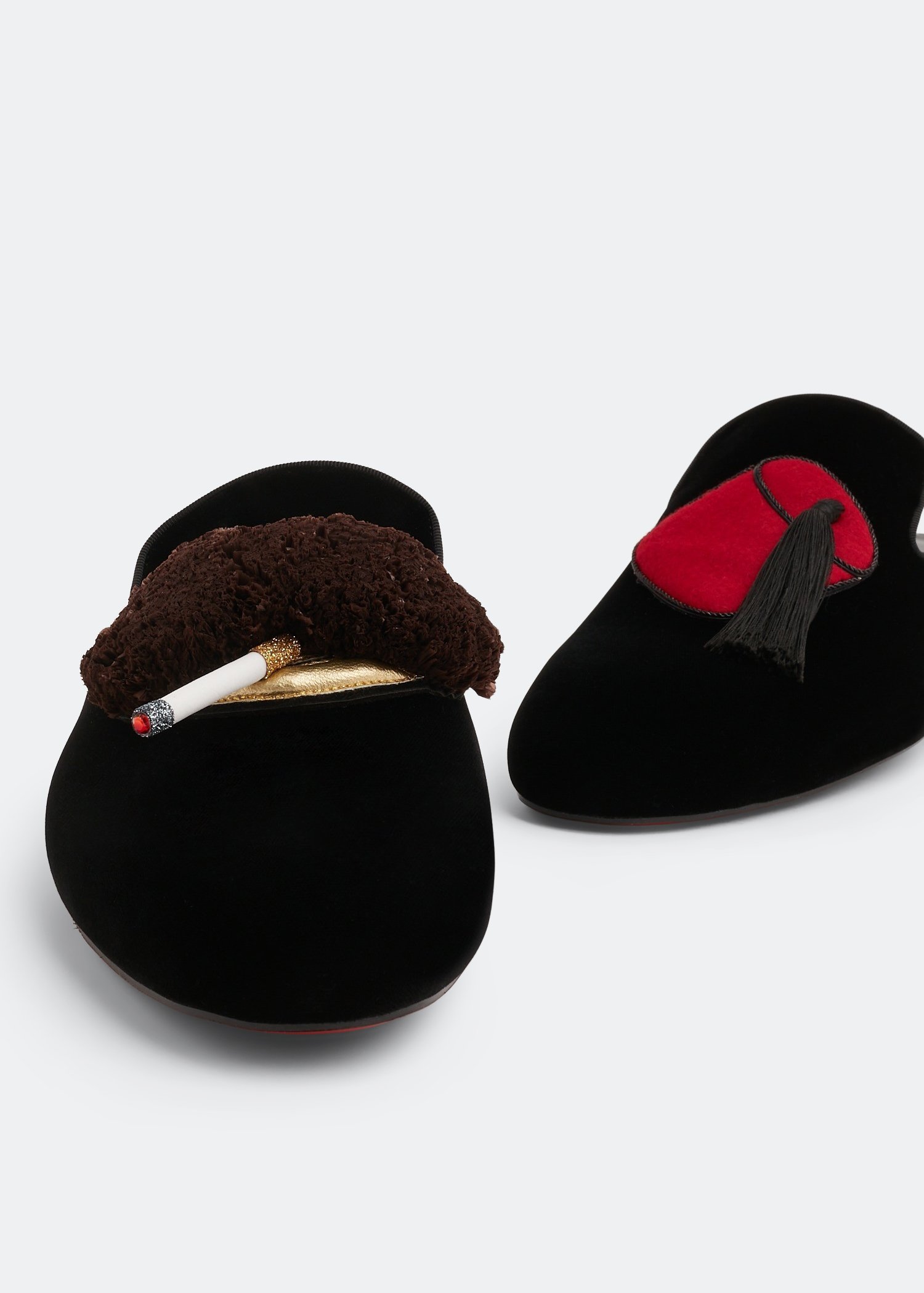 Louboutin slippers mens hot sale