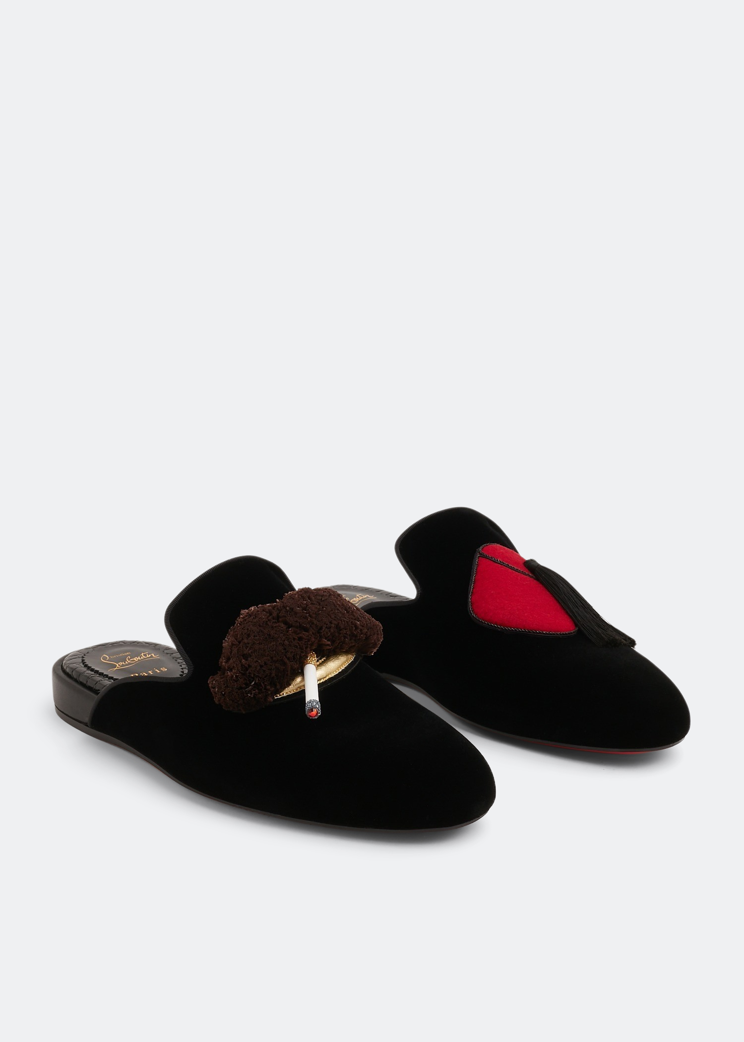 Latest on sale louboutin slippers