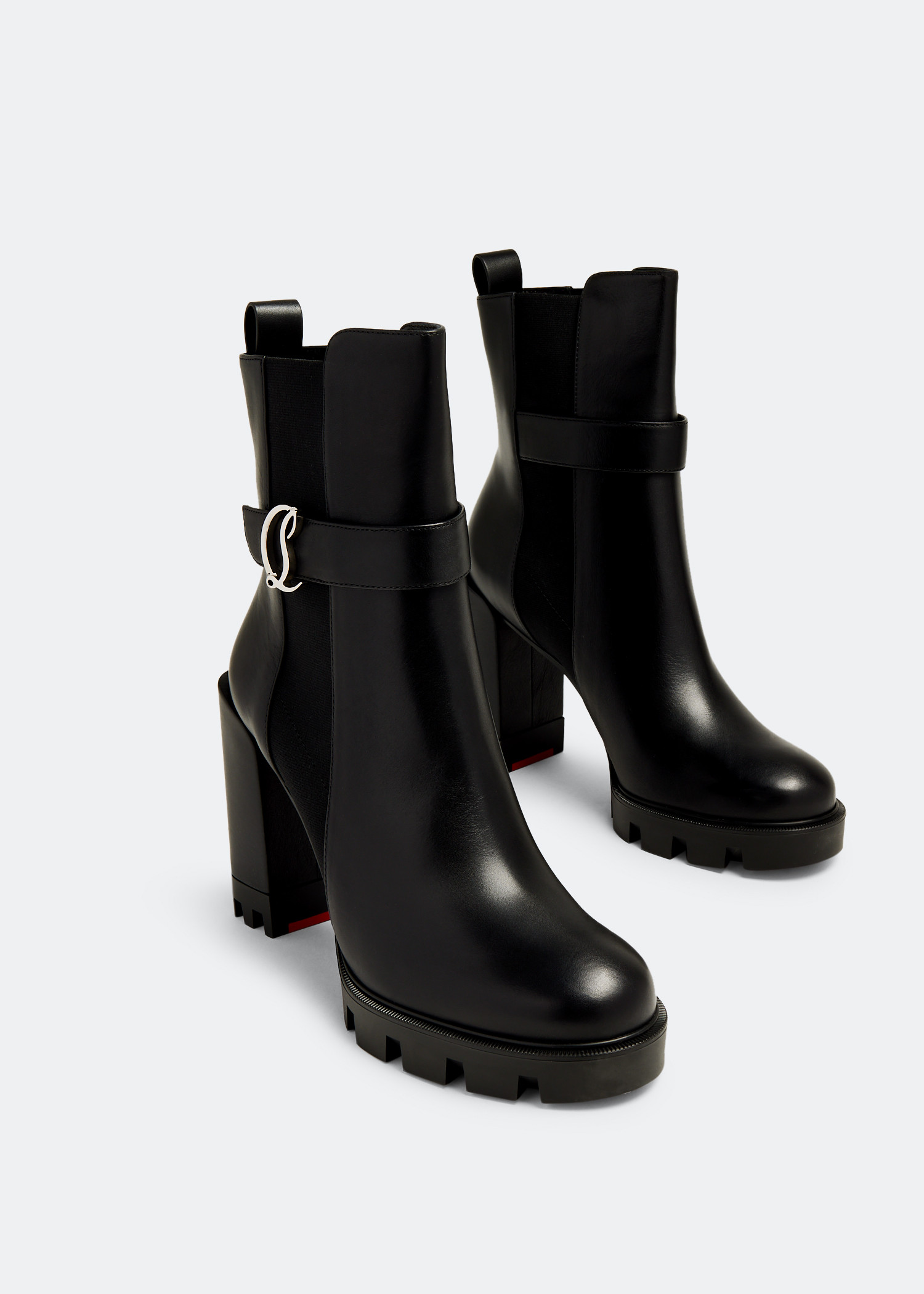 Christian louboutin trapeurdekoi leather ankle clearance boots