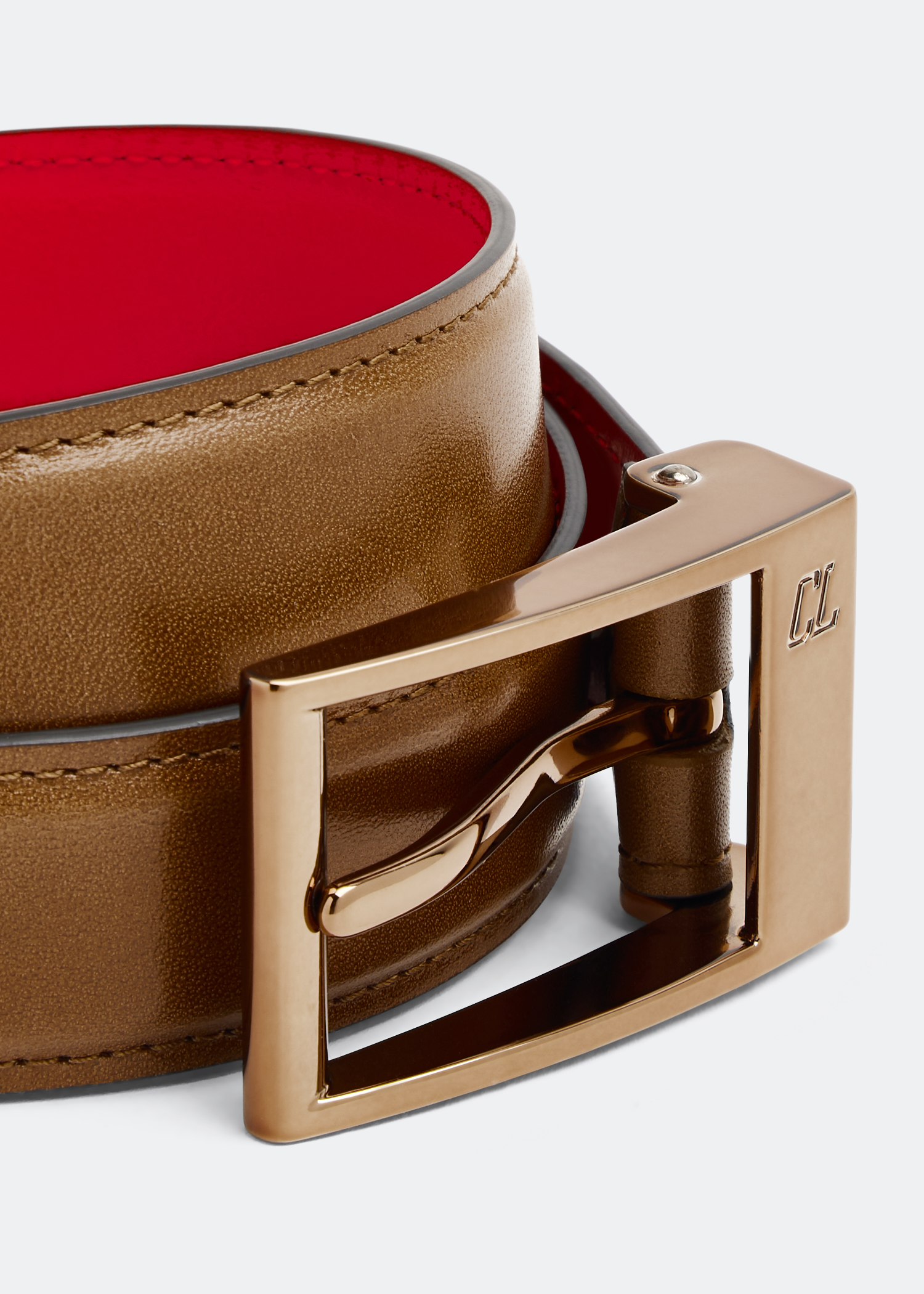 Christian Louboutin Men's Bizbelt Leather Belt