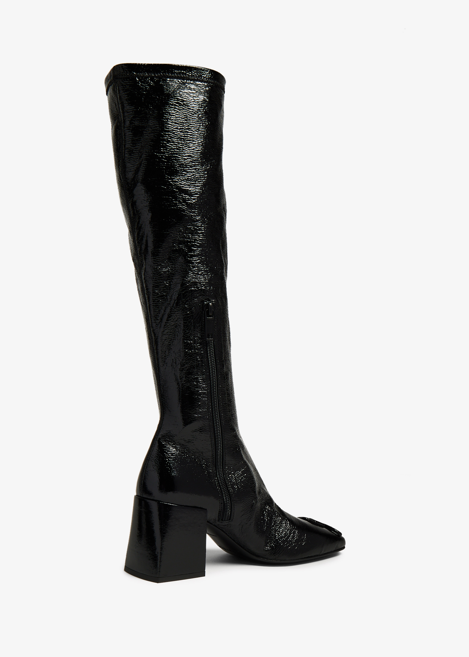 Courrèges Heritage vinyl boots for Women - Black in UAE | Level Shoes